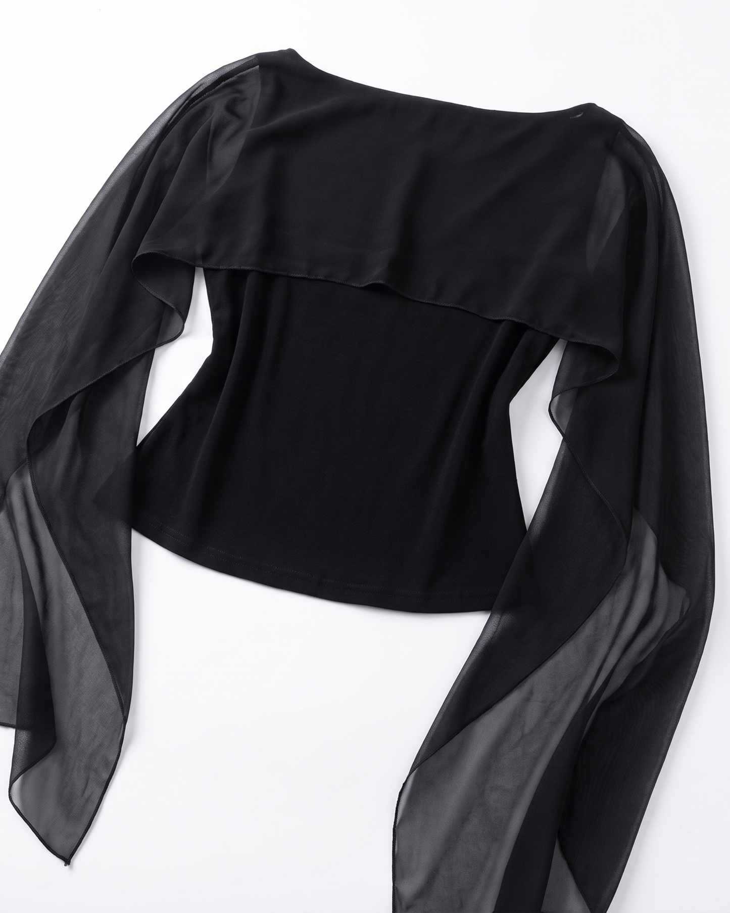 “Chiffon Breeze" Overlay Top