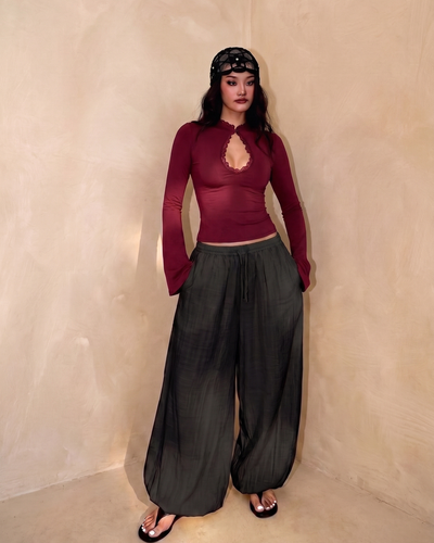 Cotton Harem Pants "Nomad Dream" – Wide-Leg Aladdin Style