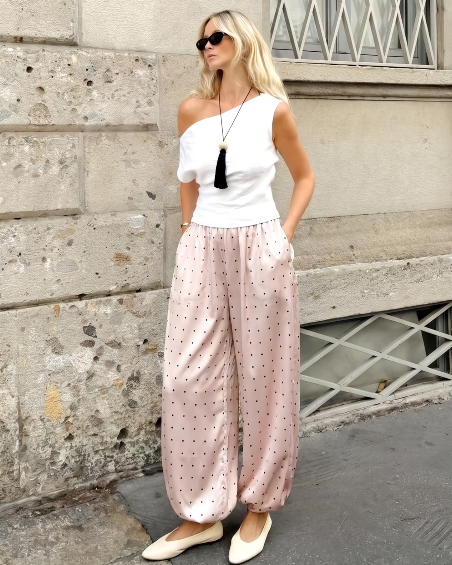 Polka Dot Harem Pants