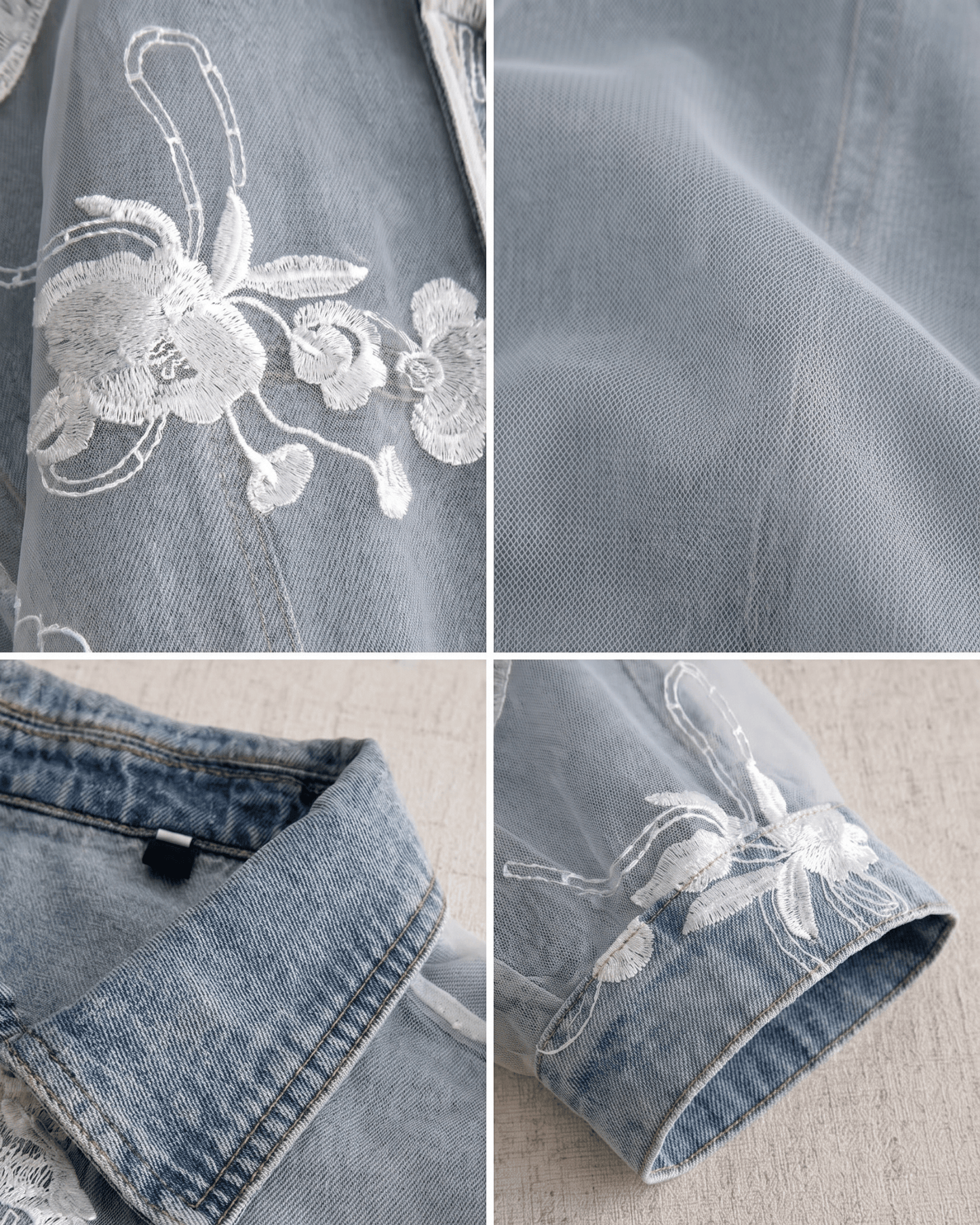 Stitched Denim Jacket