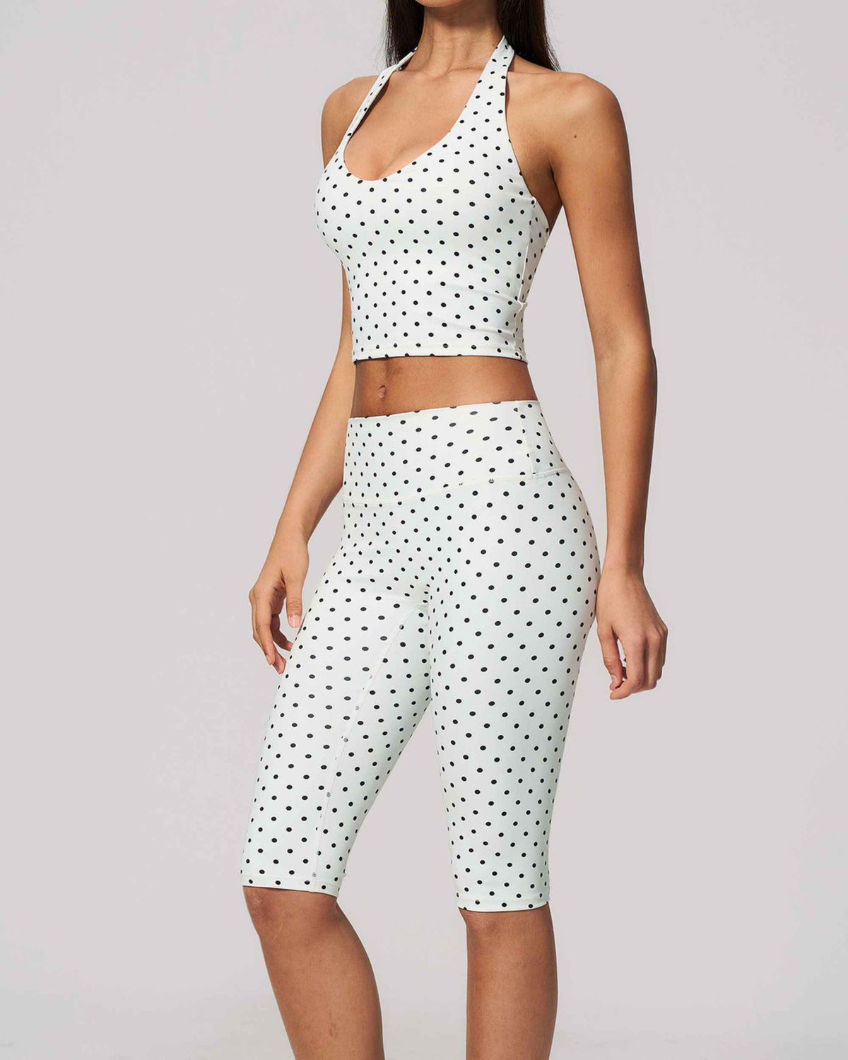 White Black Polka Dot