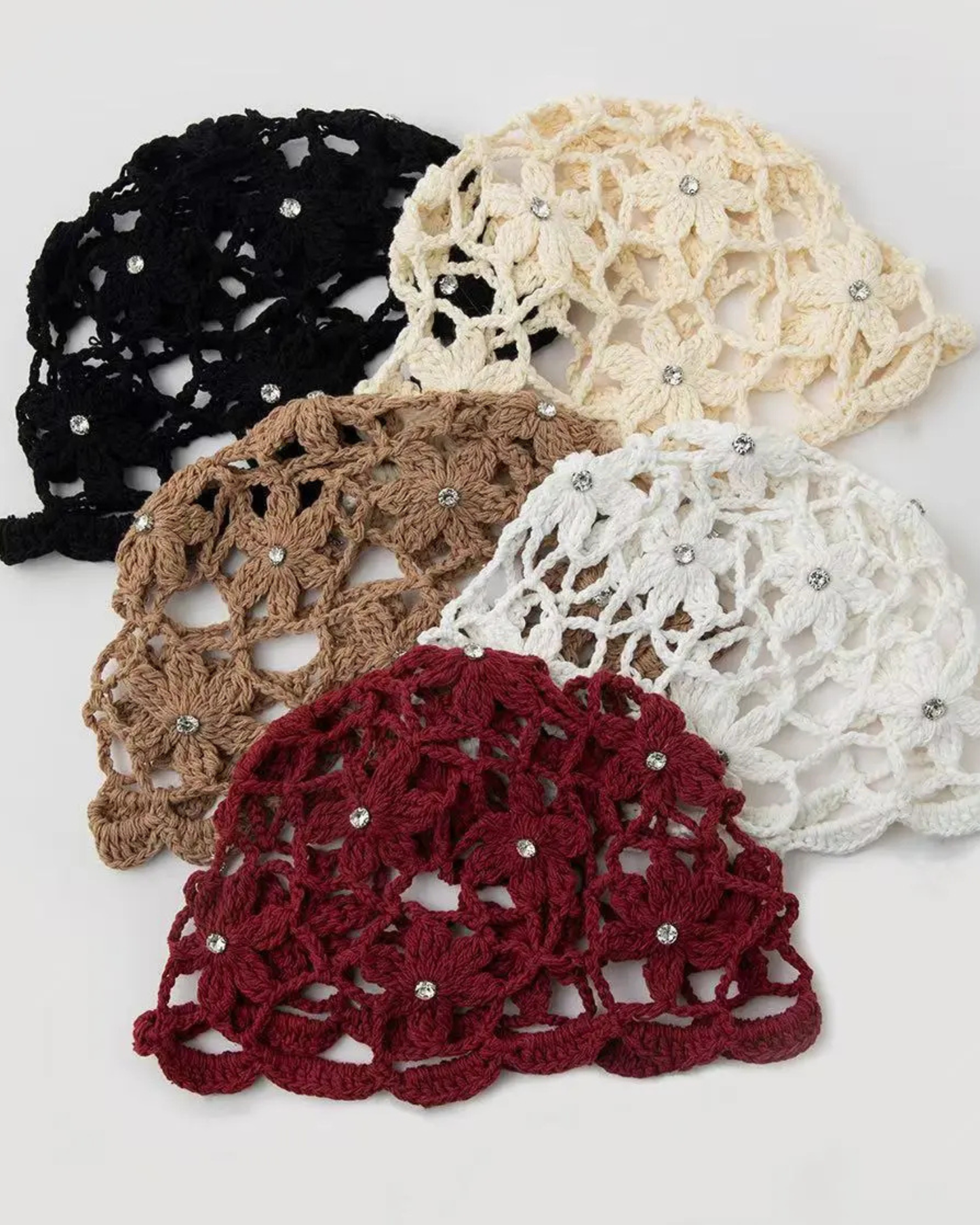 Boho Blossom" Crochet Beanie