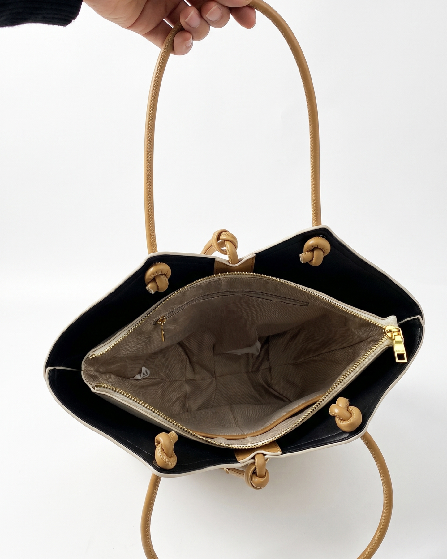 Structured Embroidered  Handbag