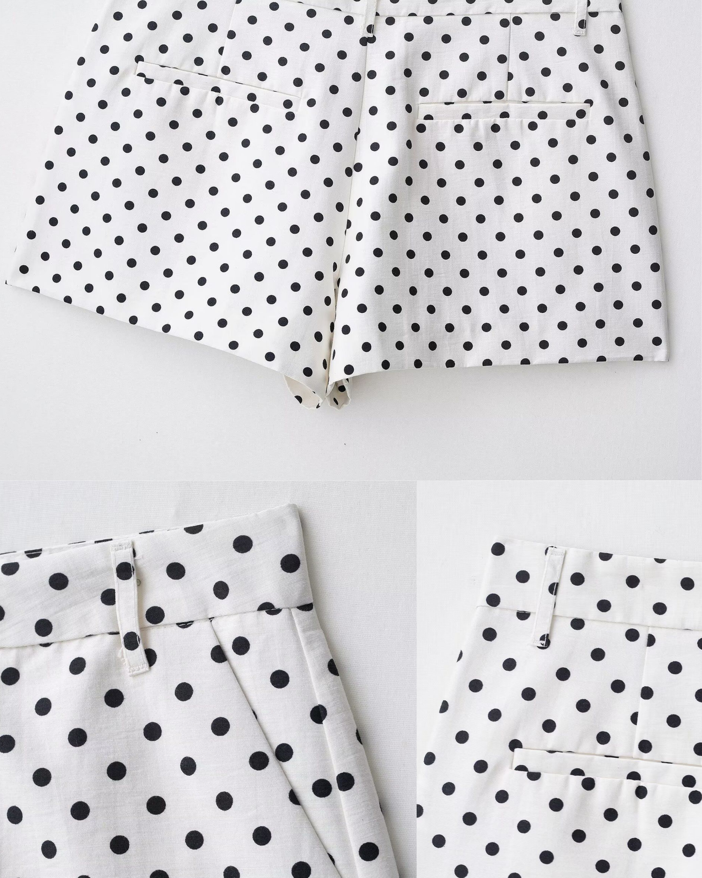 Polka Dot Matching Set with Jacket and Shorts