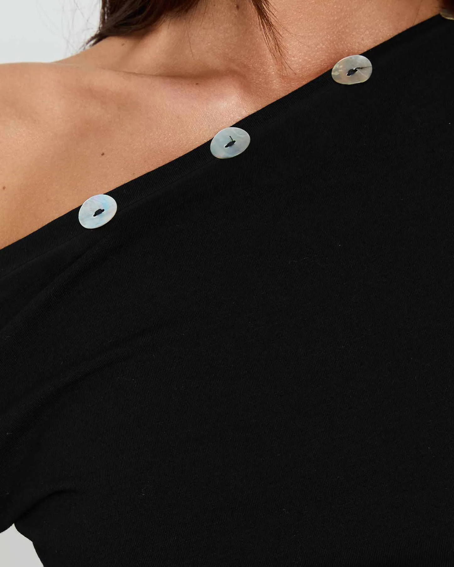 Asymmetric Buttoned Top
