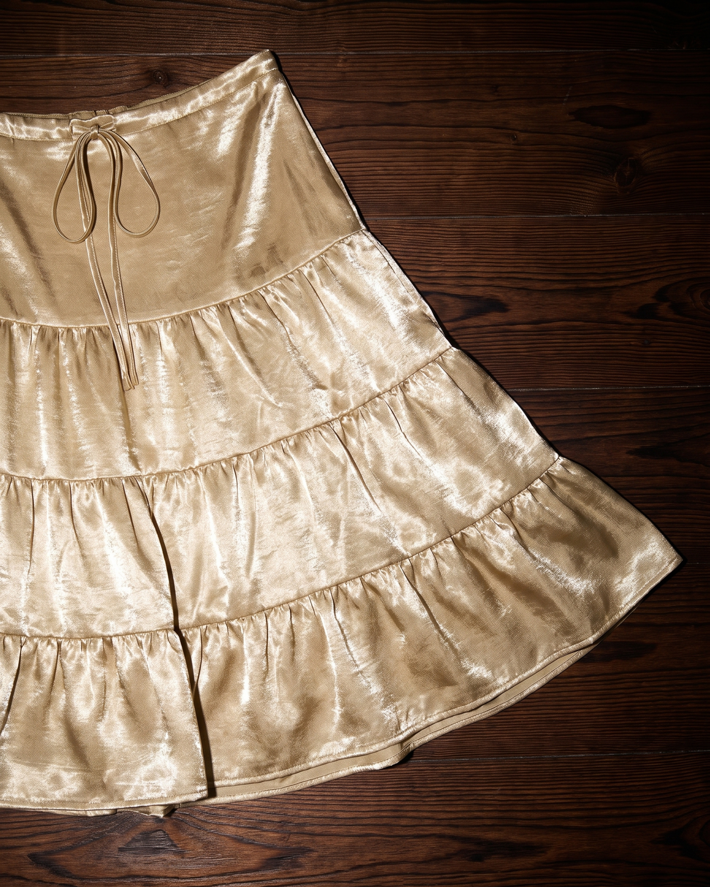 Golden Hour Off-Shoulder Top & Tiered Midi Skirt Set