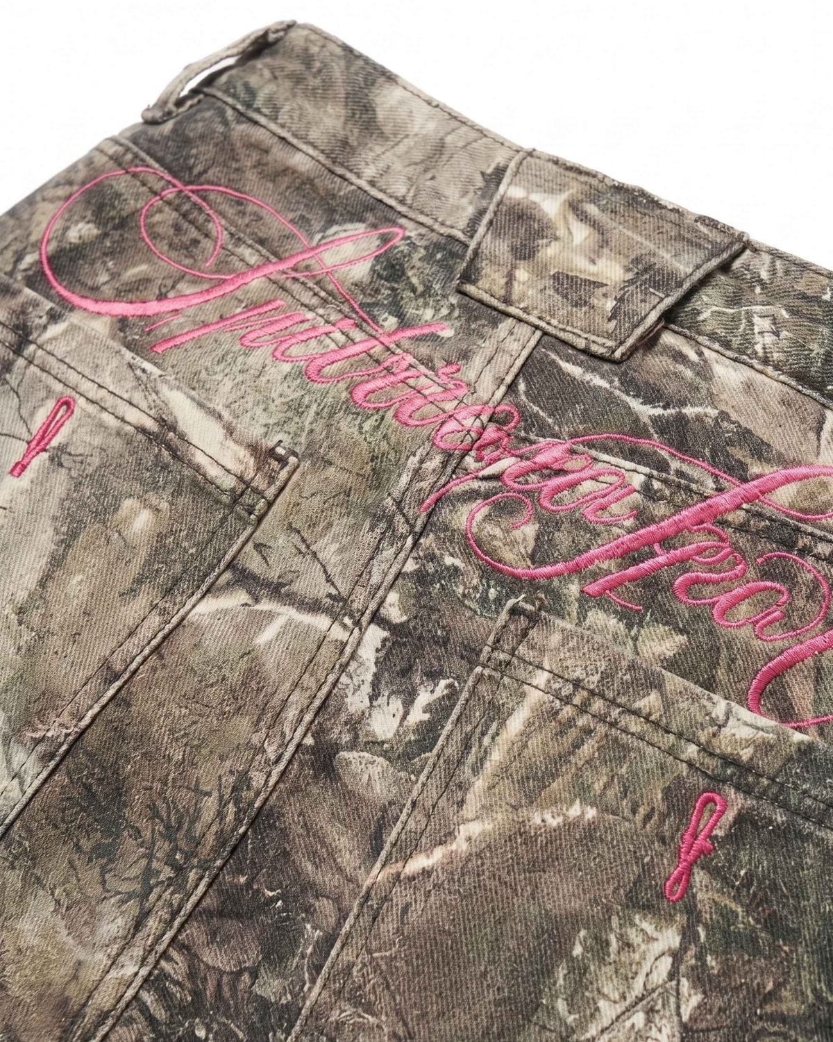 Camouflage-Baggy-Jeans für Damen – lockere Army-Hose