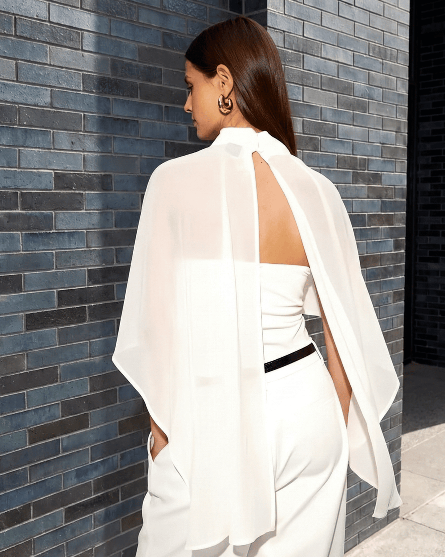 Shawl-style top