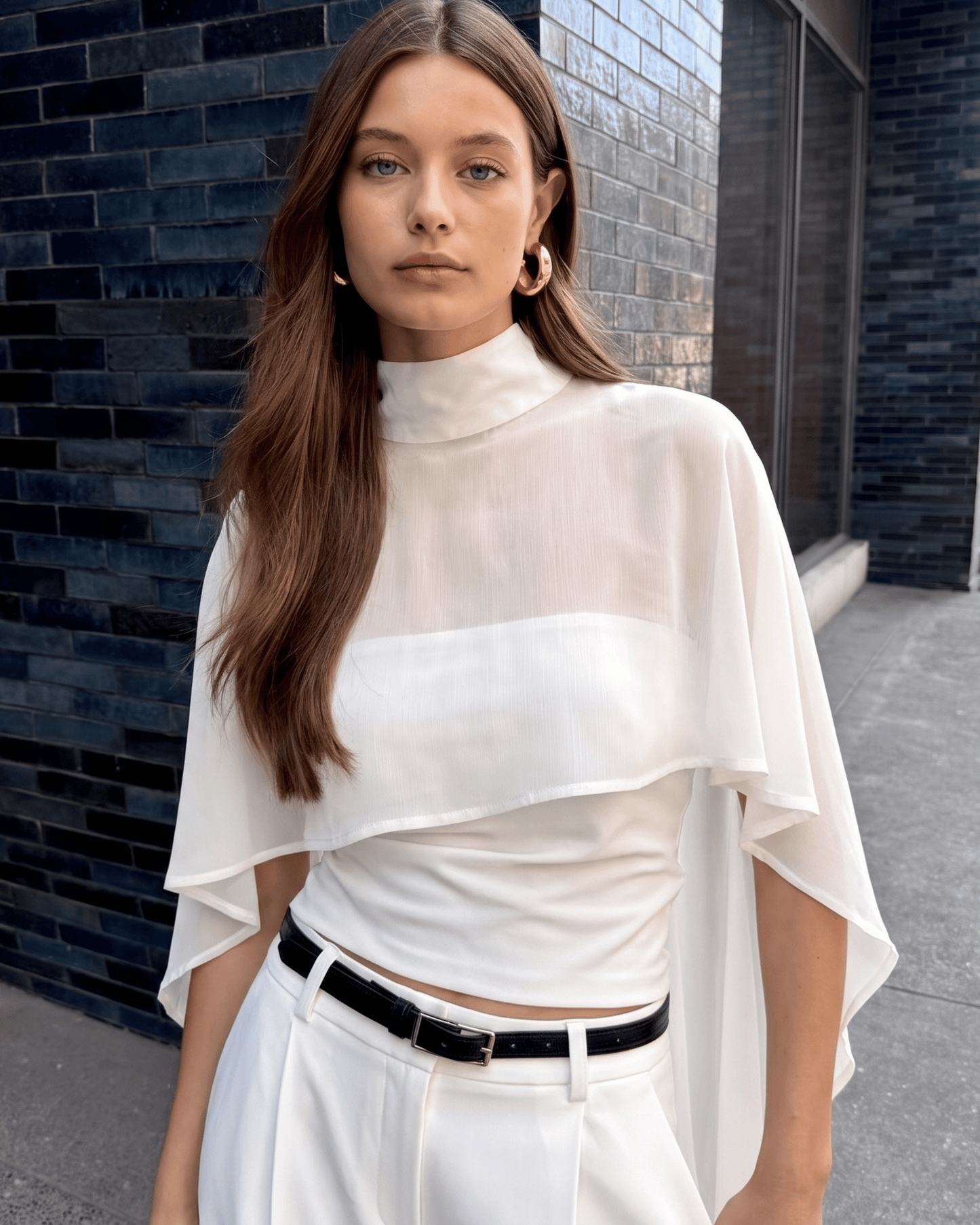 Shawl-style top
