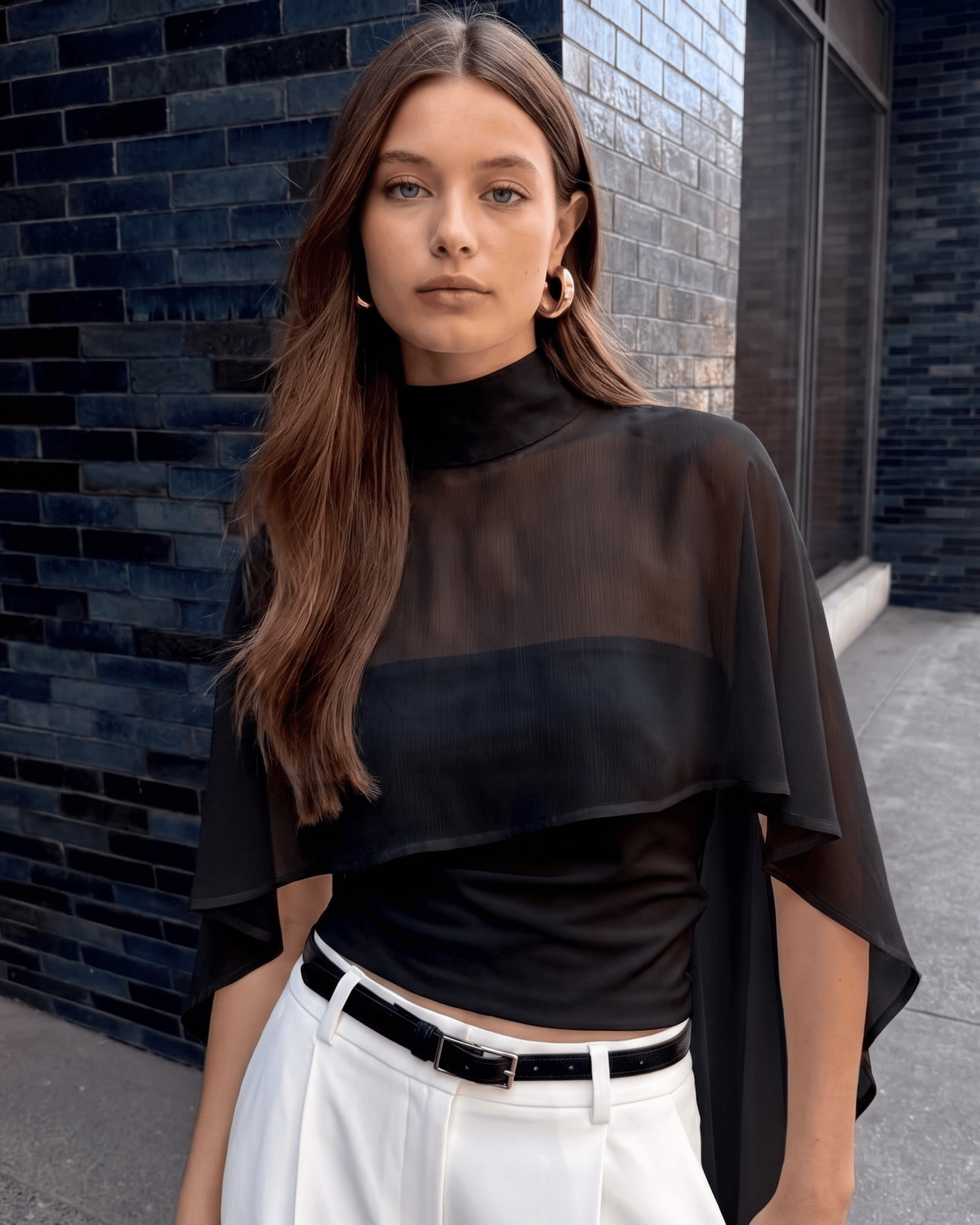 Shawl-style top