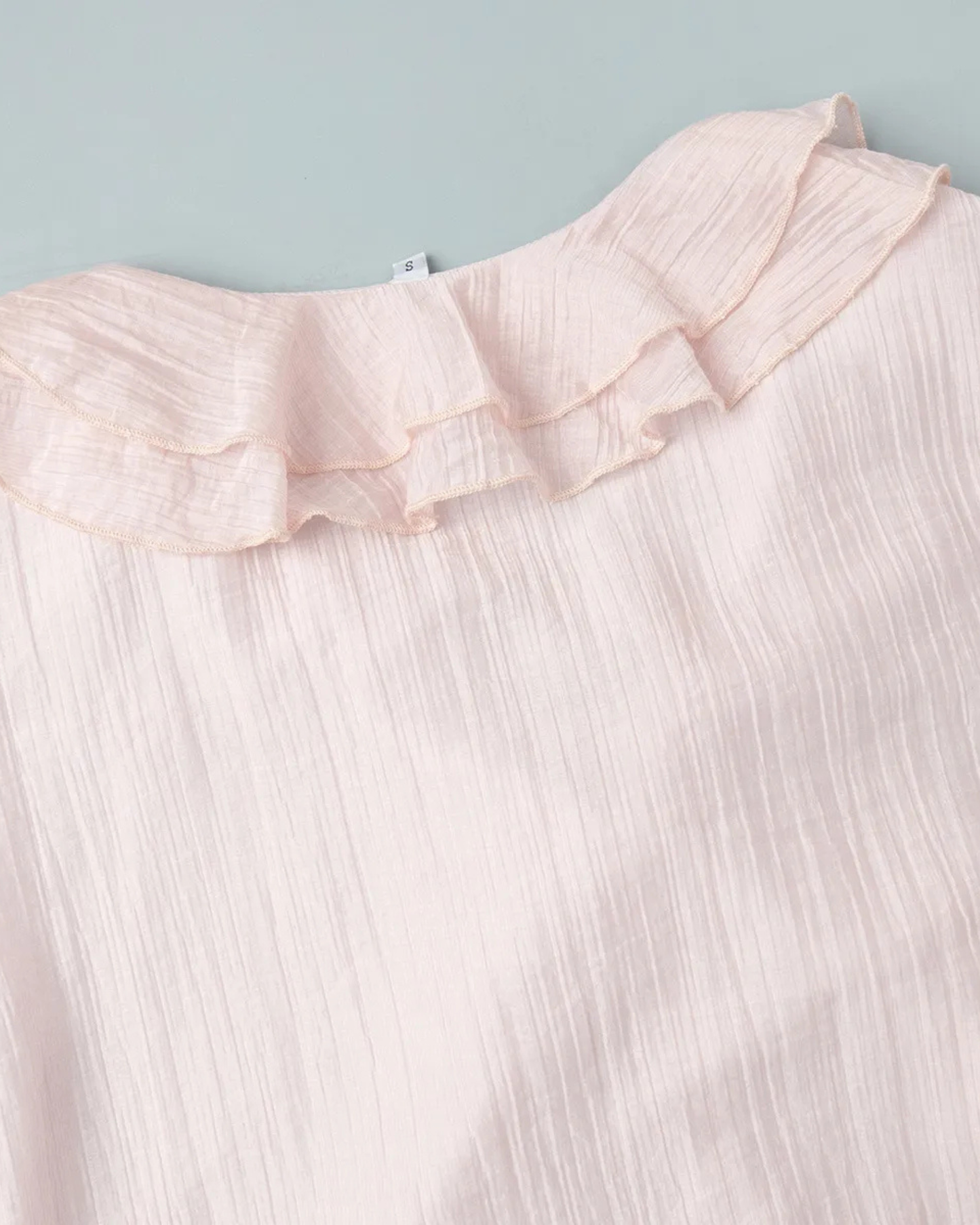 Soft Pink Tencel Tiered Ruffle Dress