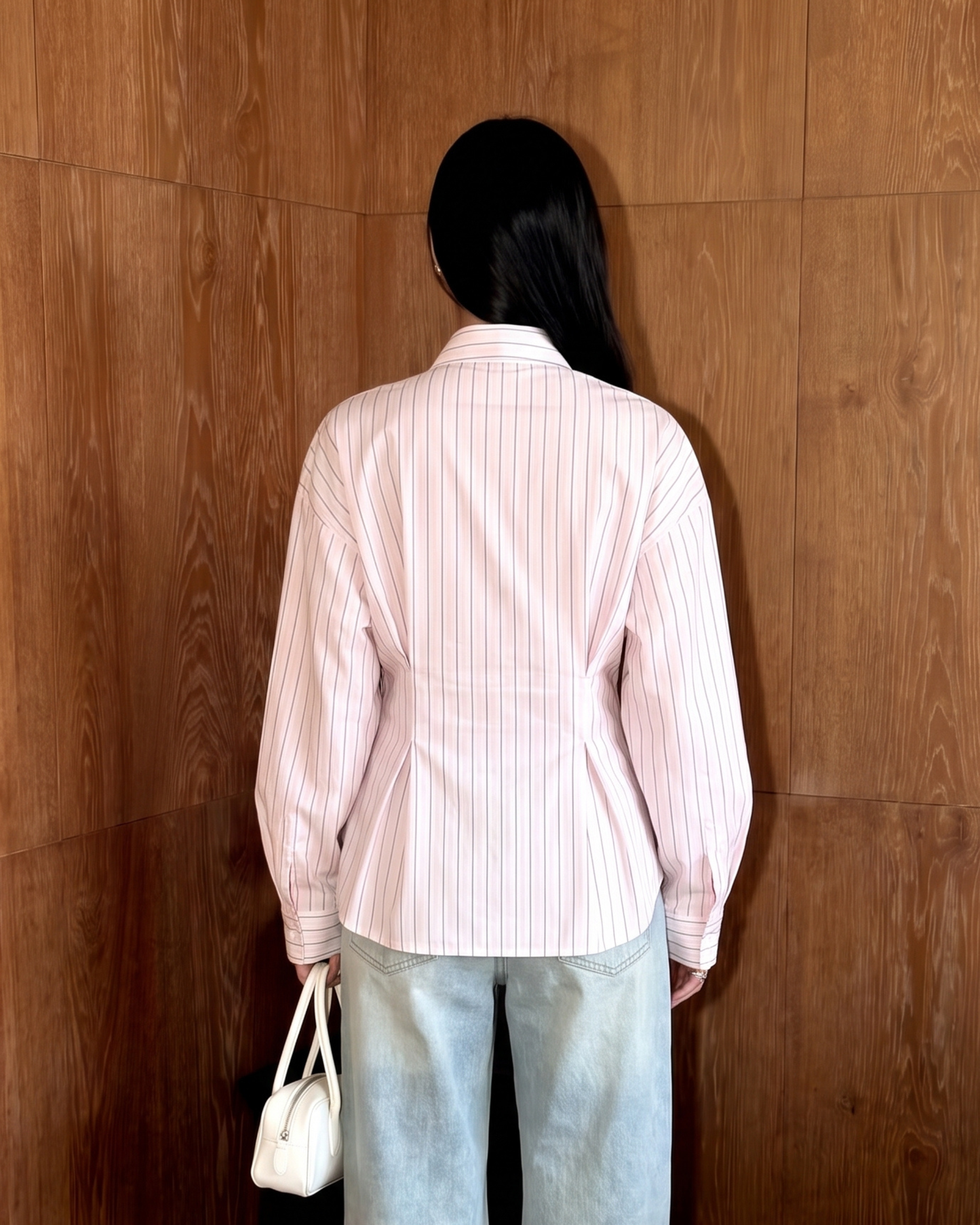 Classic Striped Shirt with Tie – Long Sleeve Button-Down