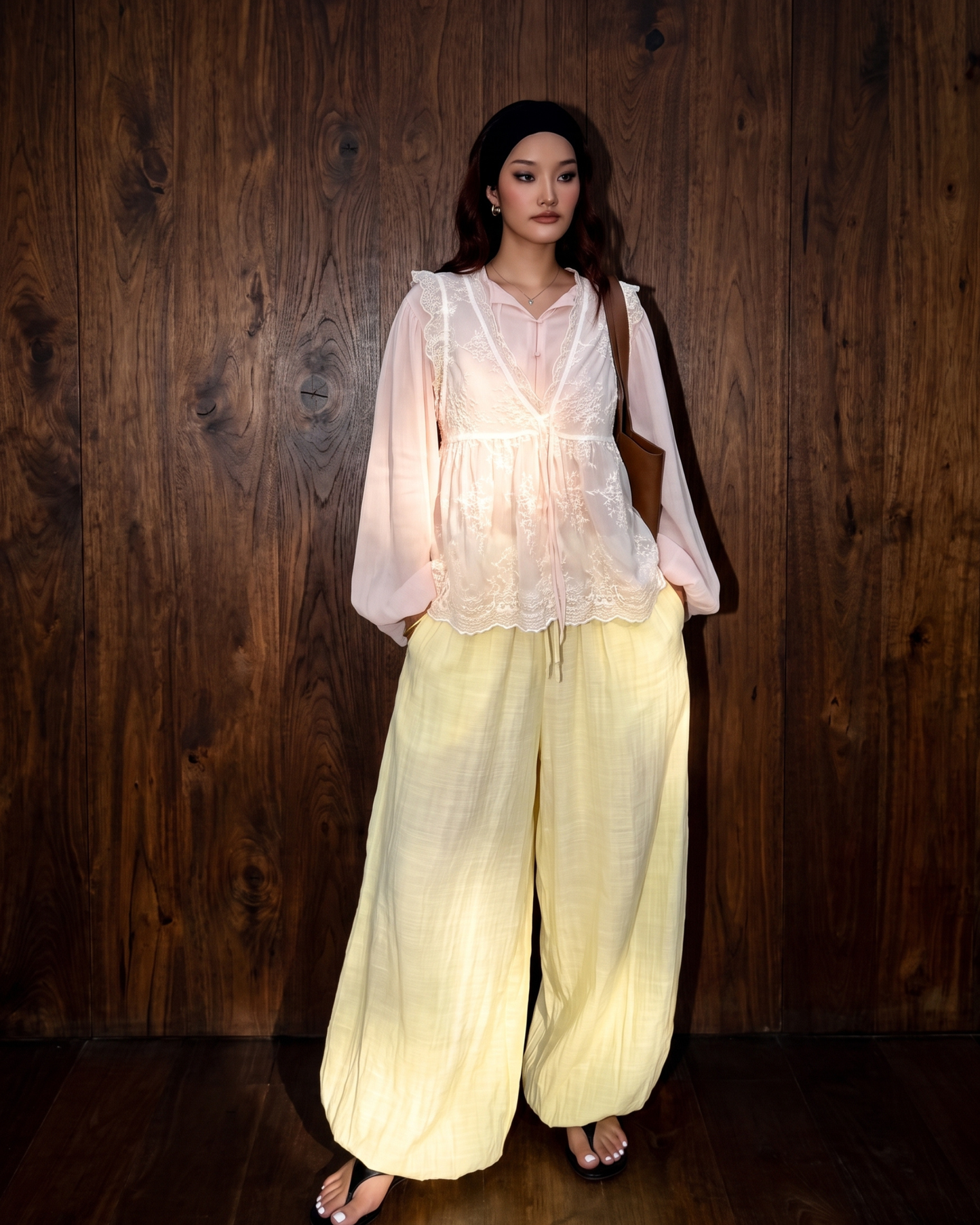 Cotton-Blend Harem Pants "Nomad Dream"