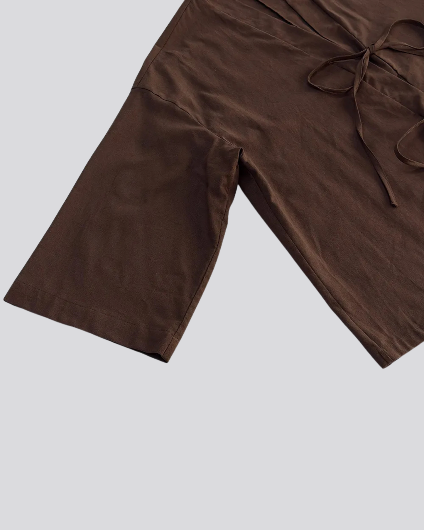 Essential 100% Cotton Two-Piece Set – Tie-Front Top & Trousers