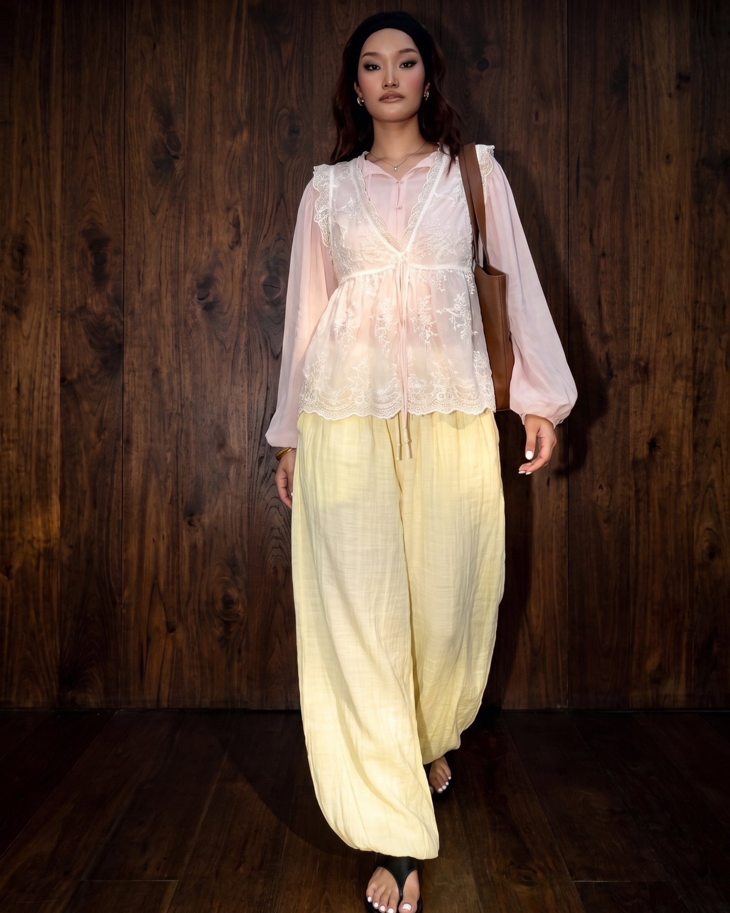 Cotton-Blend Harem Pants "Nomad Dream"