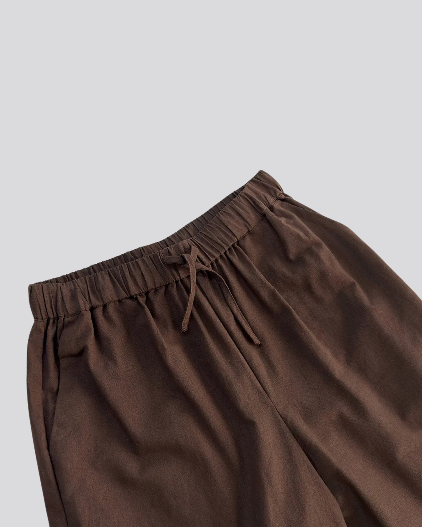 Essential 100% Cotton Two-Piece Set – Tie-Front Top & Trousers