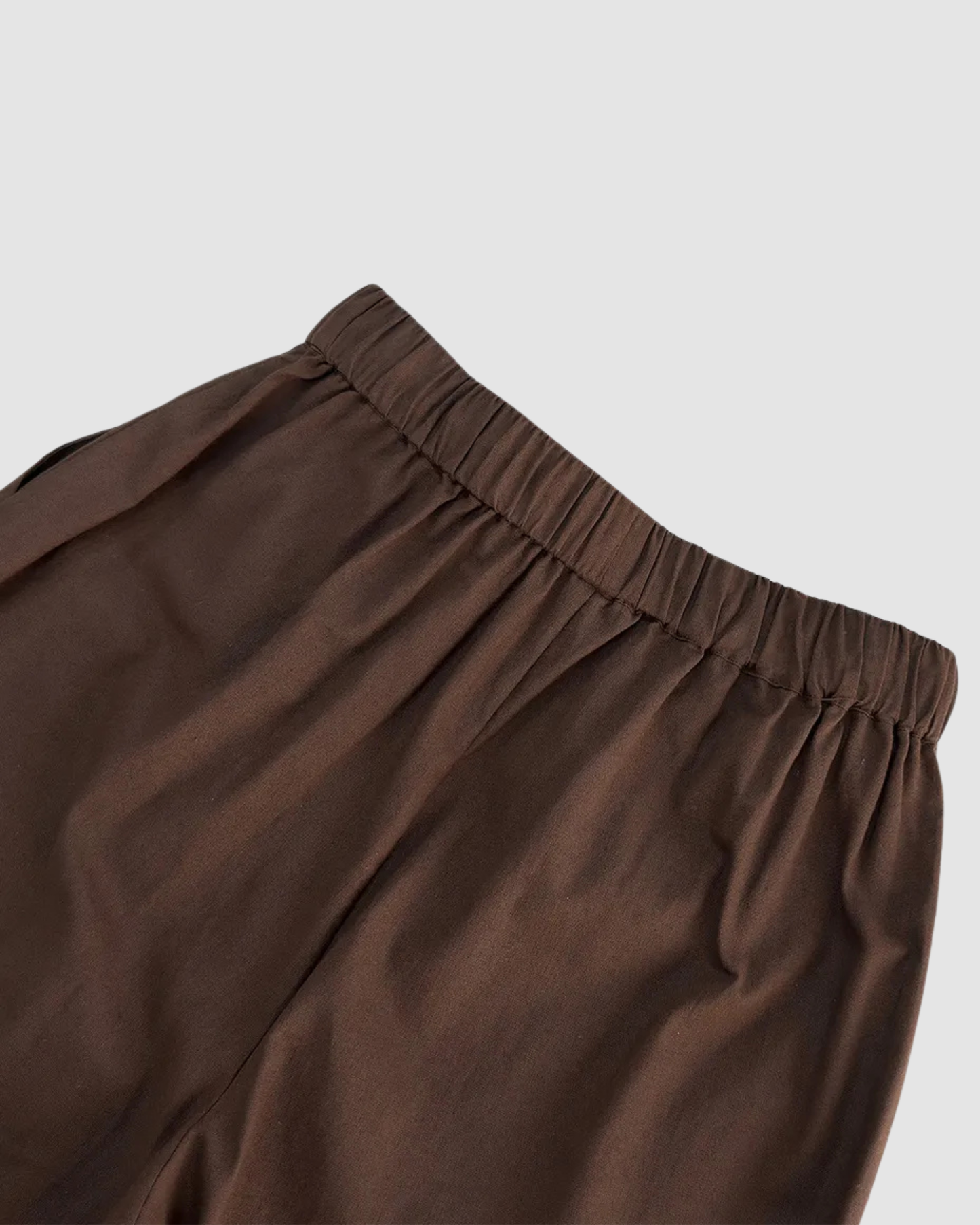 Essential 100% Cotton Two-Piece Set – Tie-Front Top & Trousers