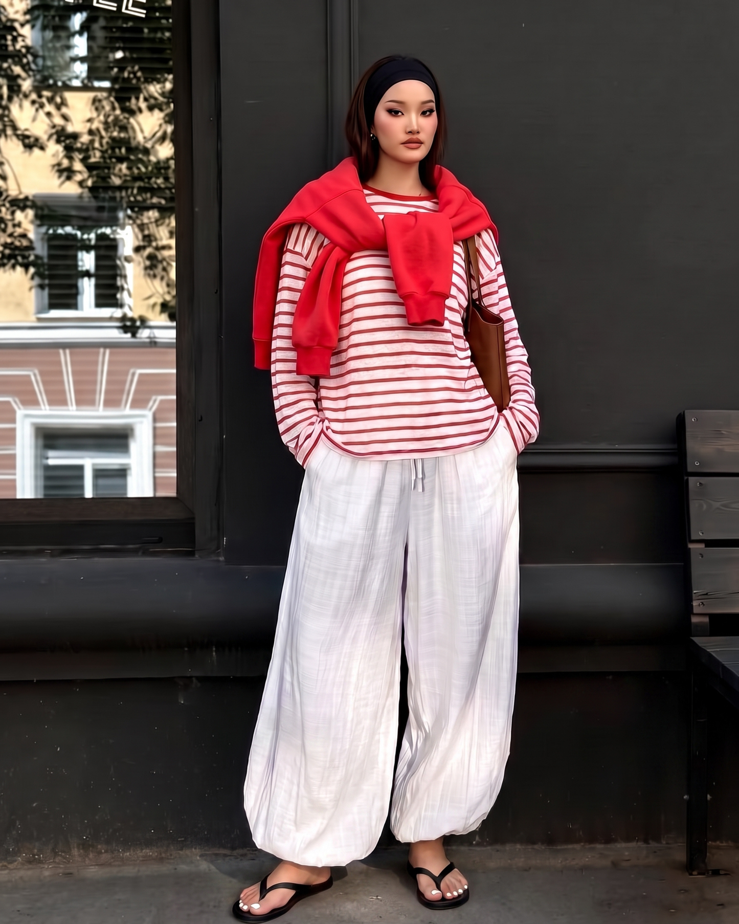Cotton-Blend Harem Pants "Nomad Dream"