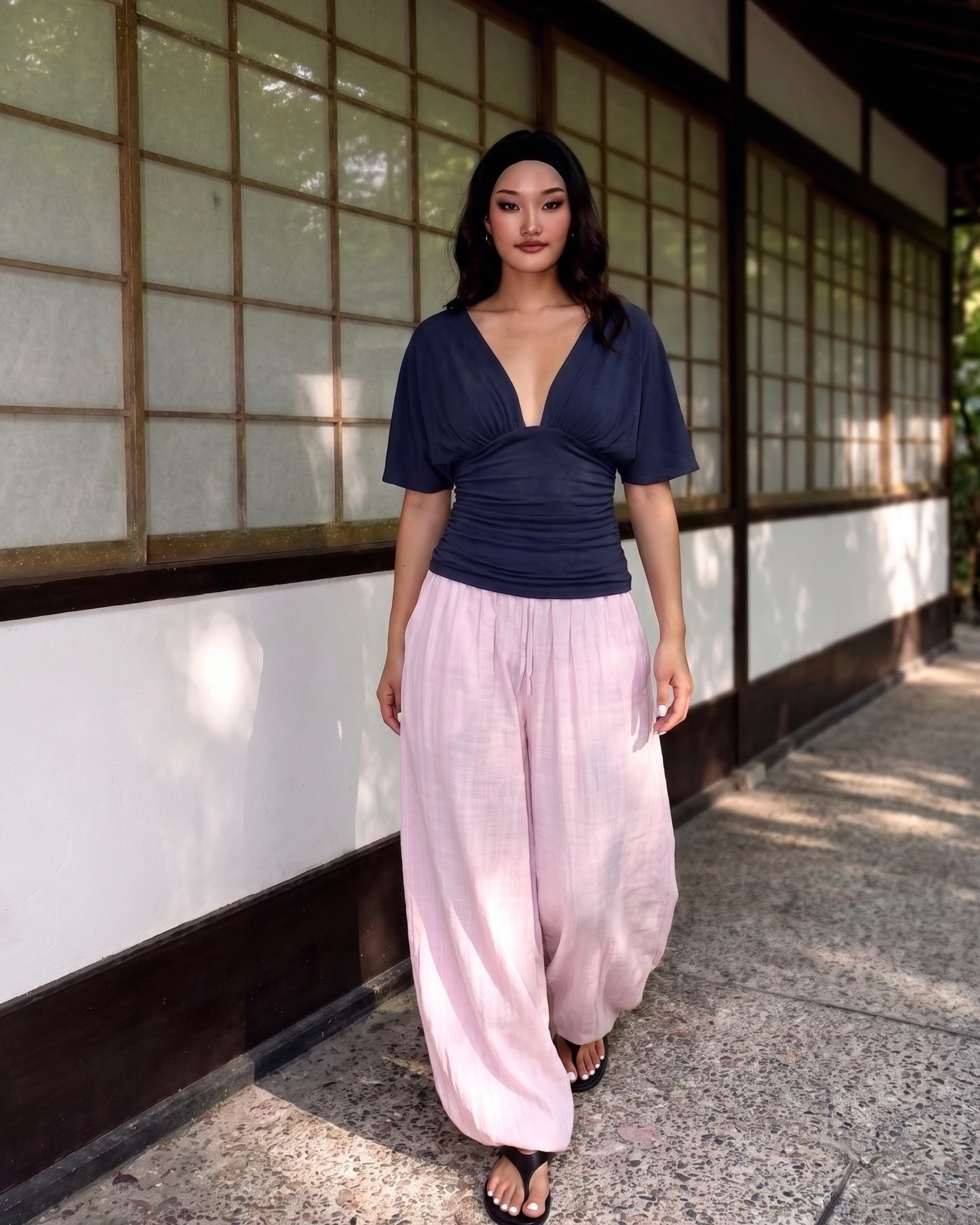 Cotton-Blend Harem Pants "Nomad Dream"