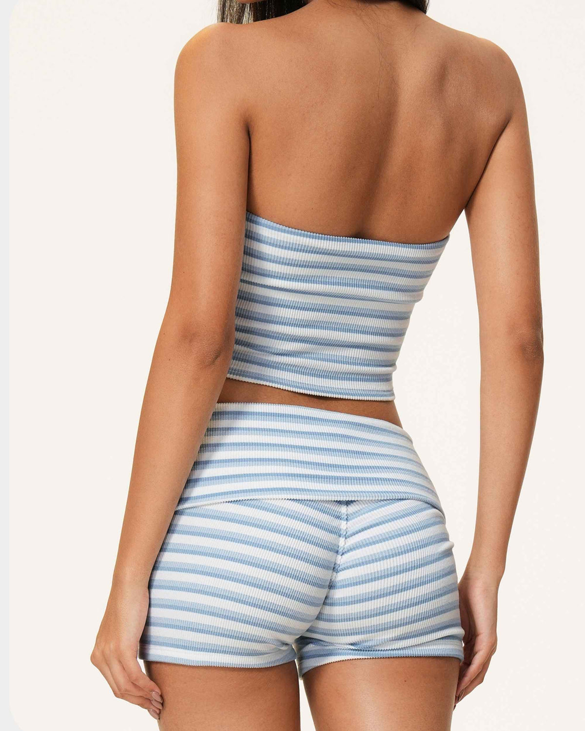Vest Shorts Light Blue White