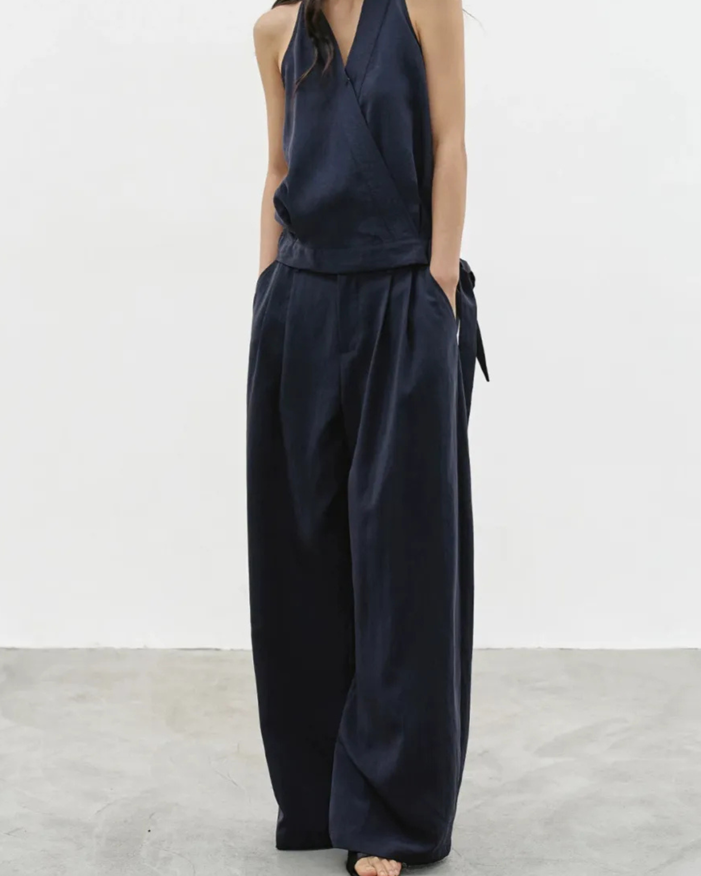 Sleeveless Wide-Leg Jumpsuit