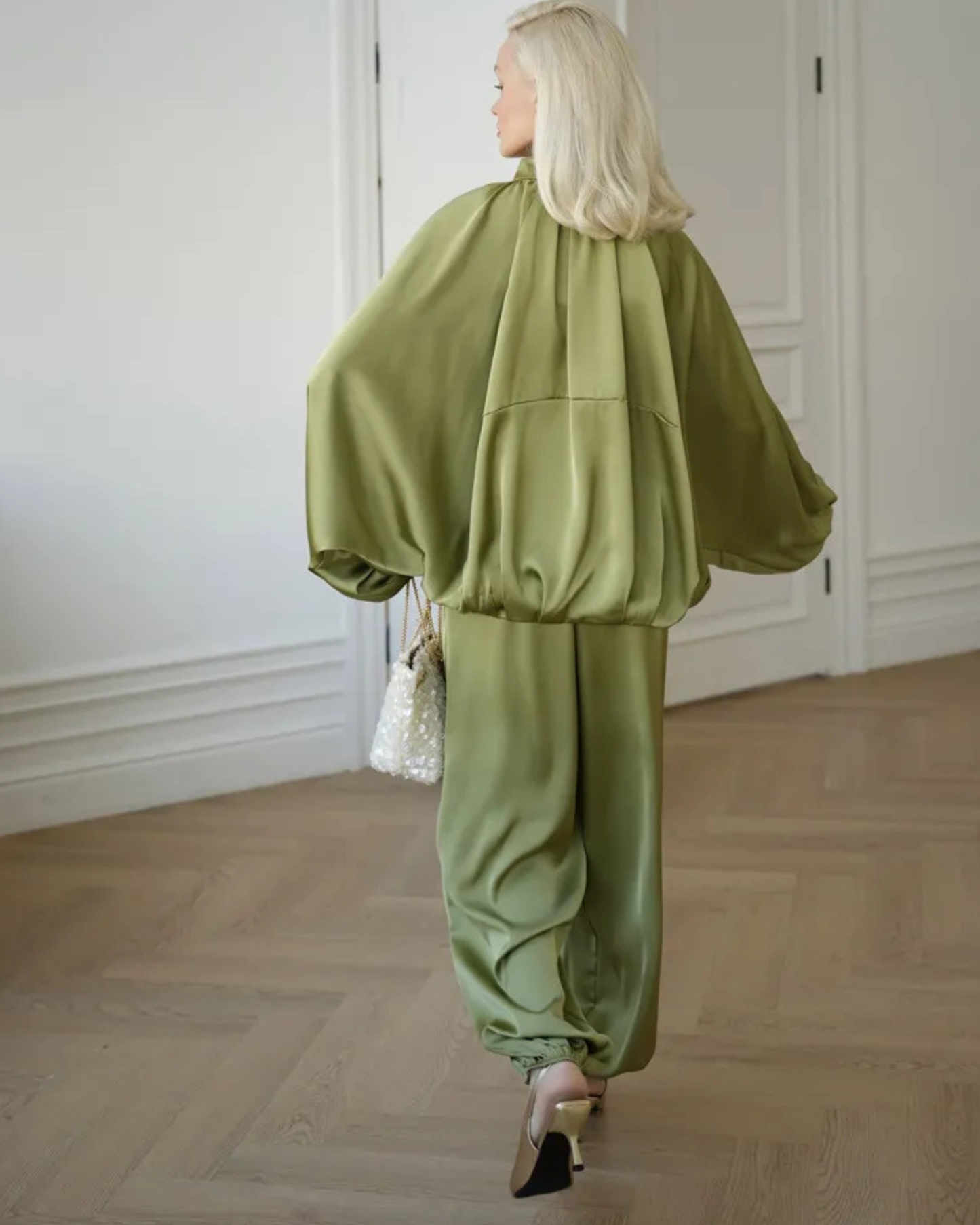 Oversized Zip-Up Two-Piece Set