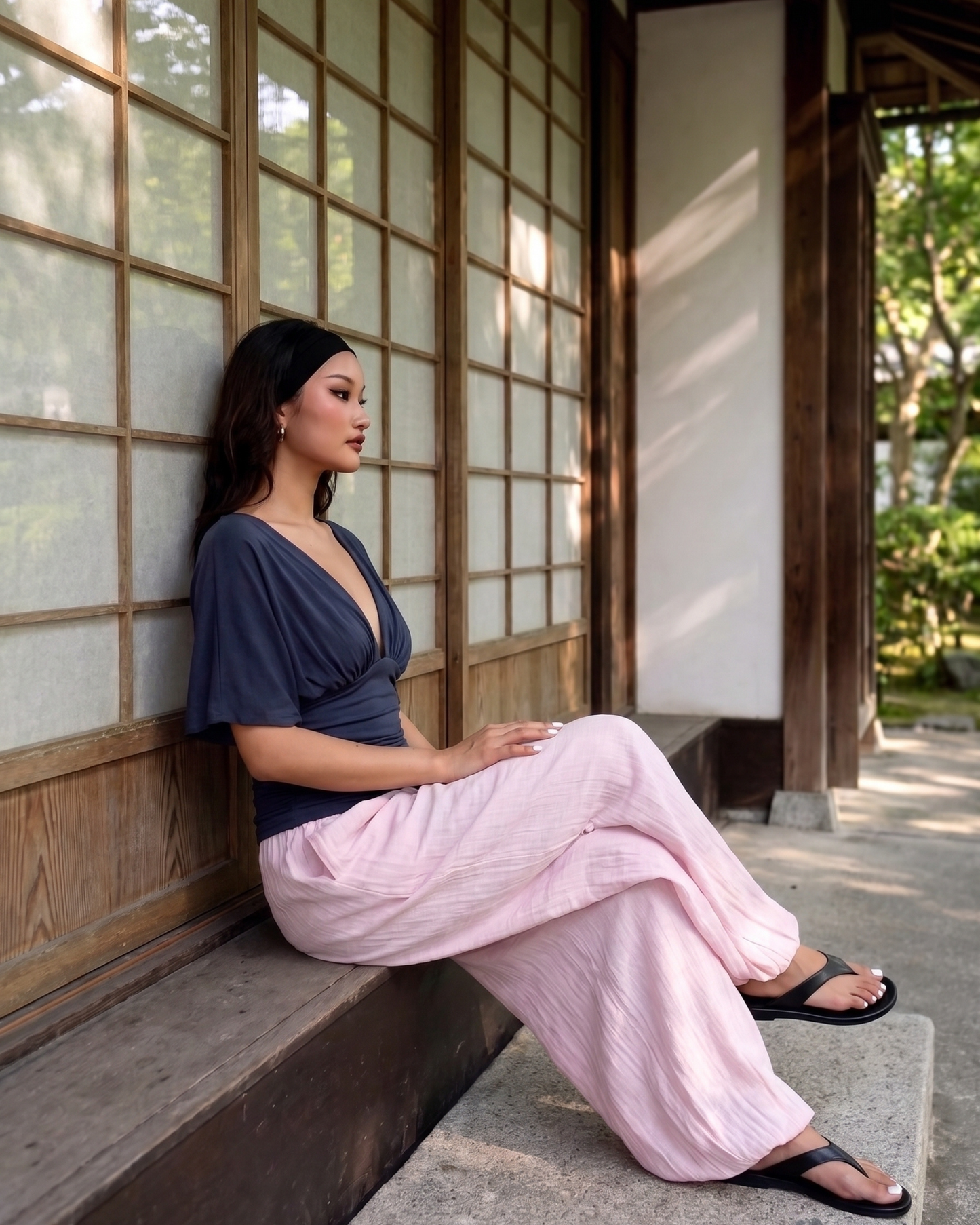 Cotton-Blend Harem Pants "Nomad Dream"