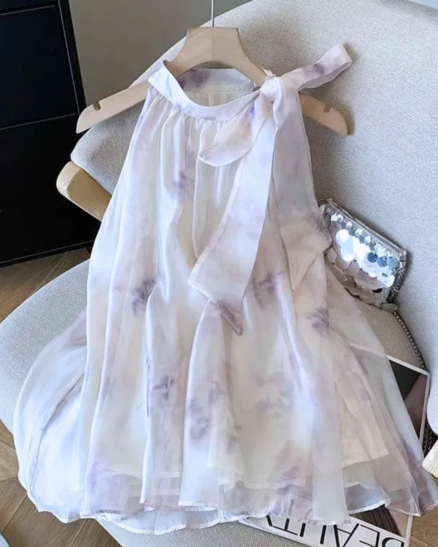 High-Neck Sleeveless Shirt