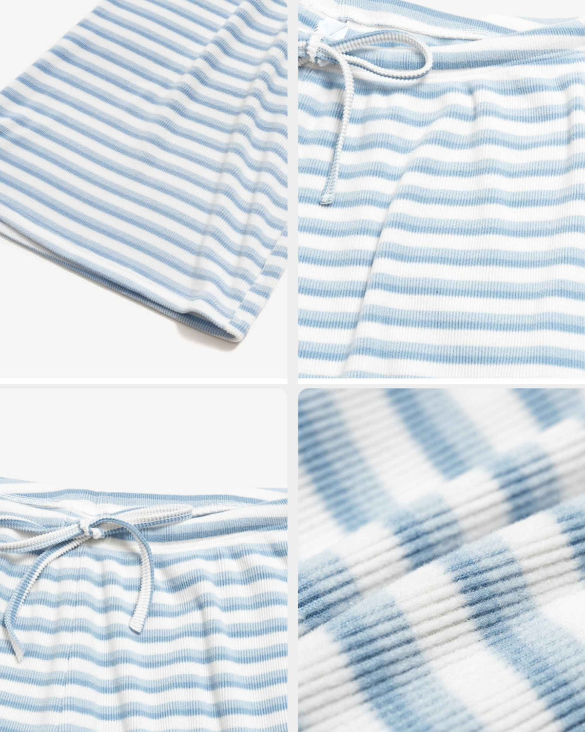 Jacket Shorts Light Blue White