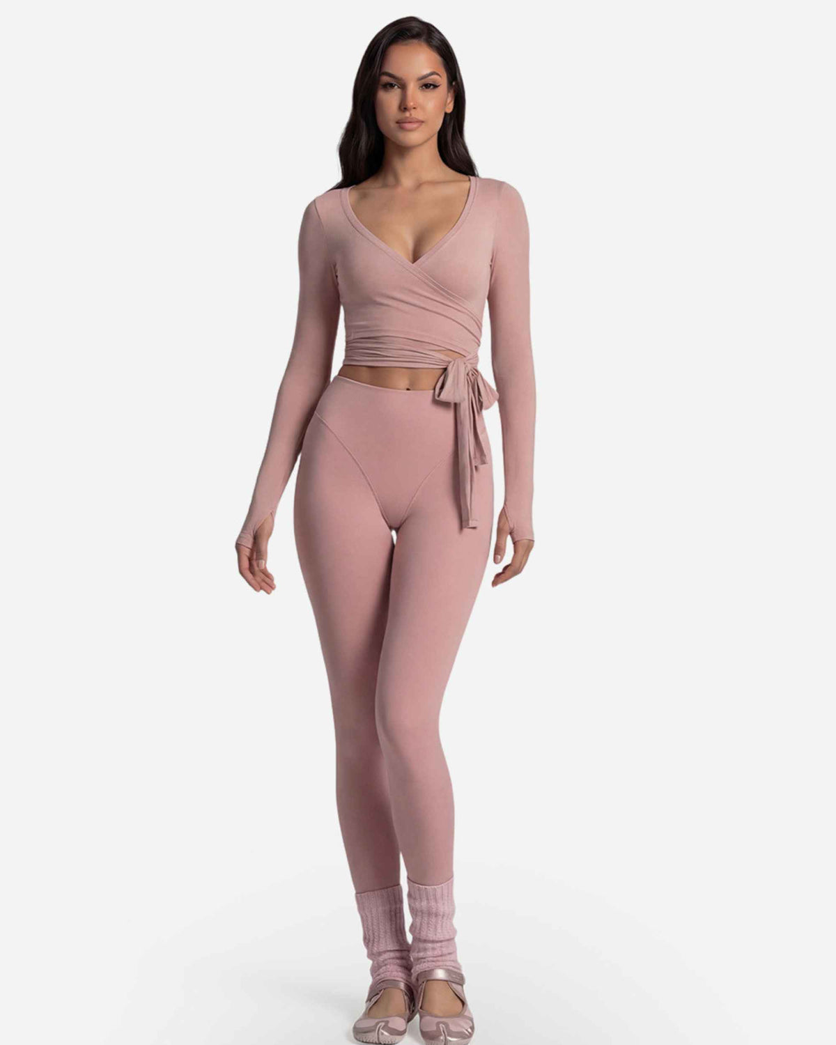 Top& Leggings pink