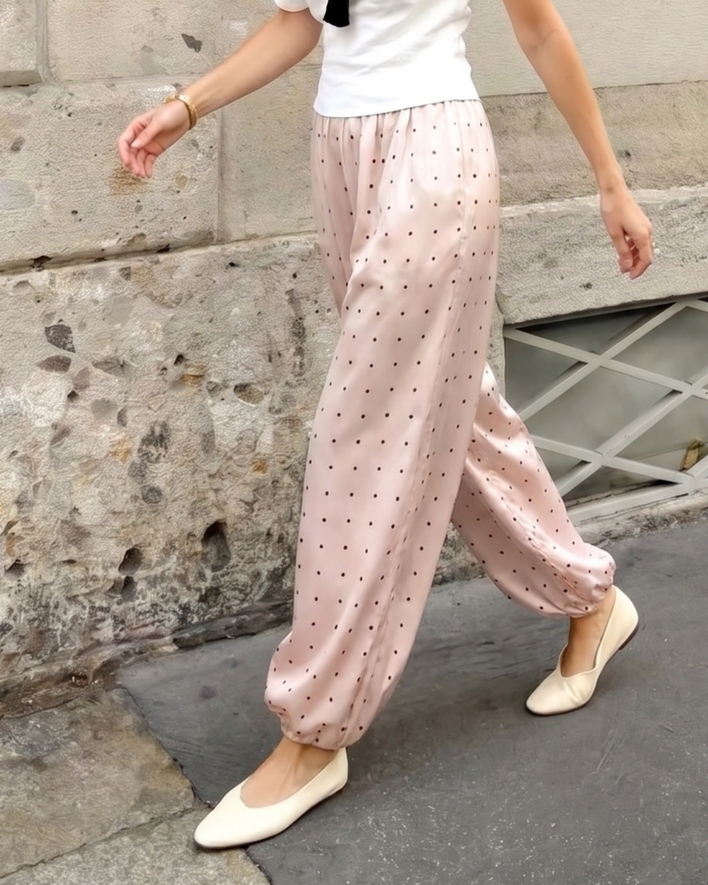 Polka Dot Harem Pants