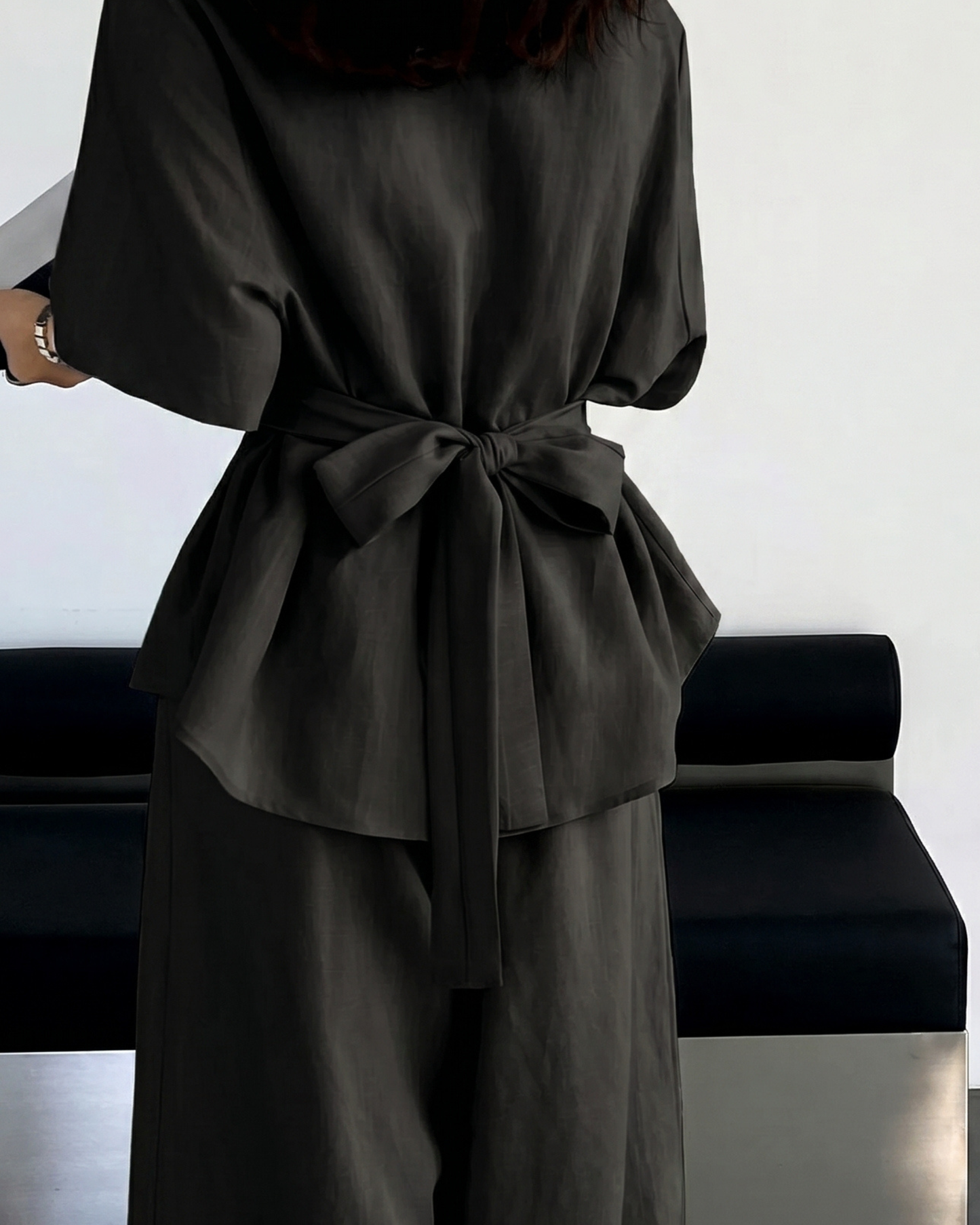 Women's Blouse and Wide-Leg Pants Set