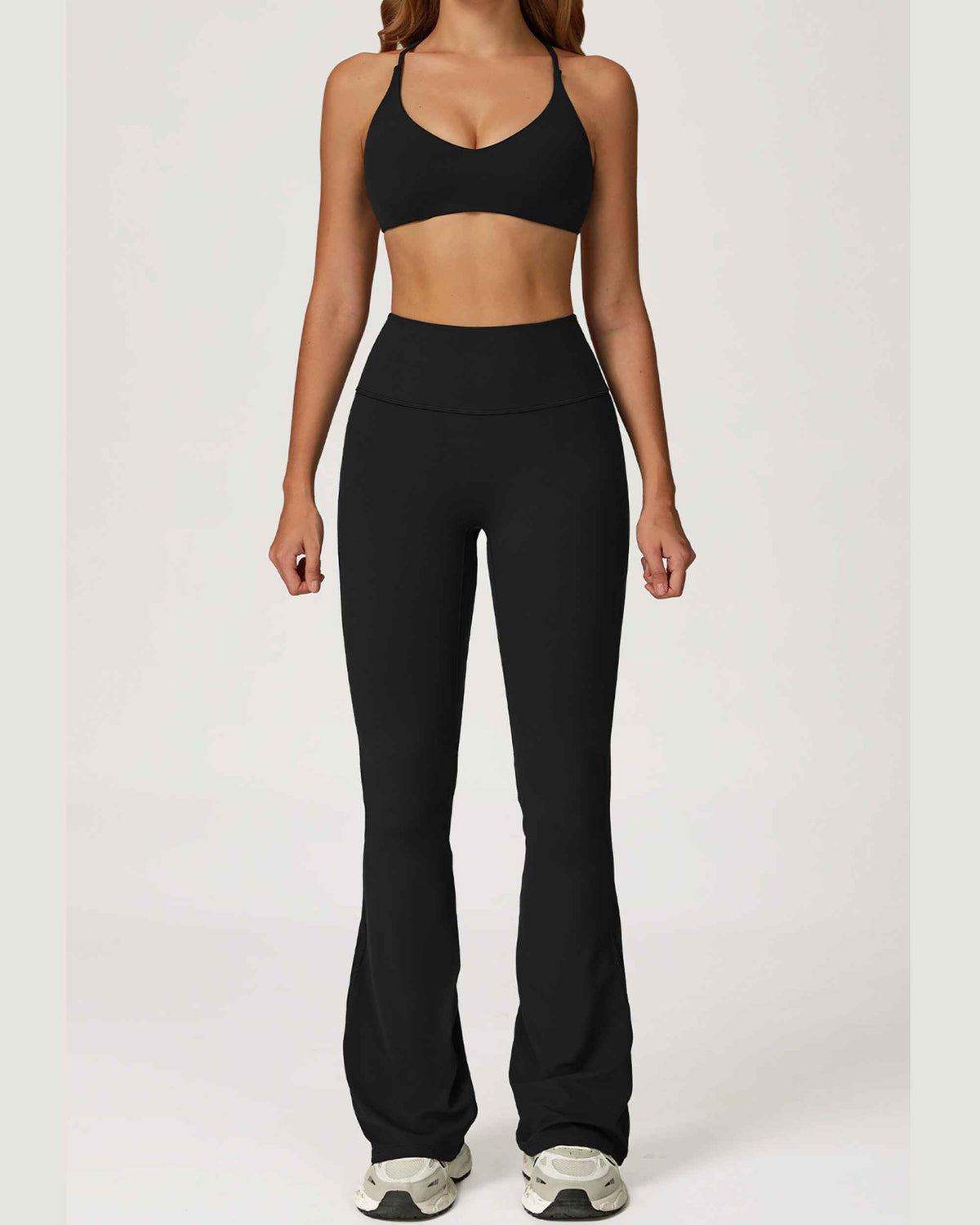 Bra + bell bottoms black