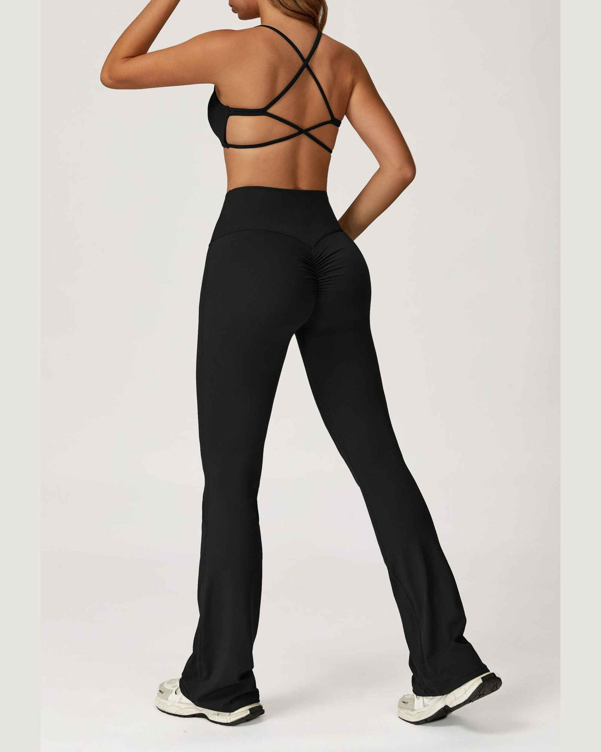 Bra + bell bottoms black