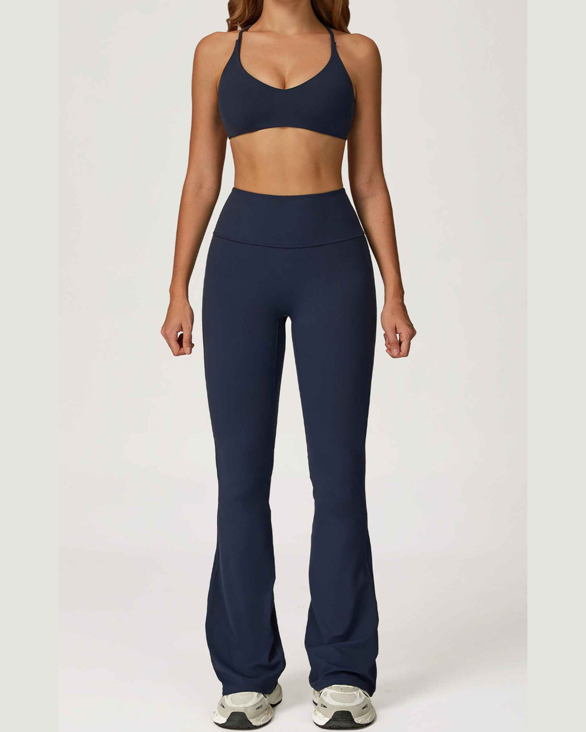 Bra + bell bottoms cobalt blue
