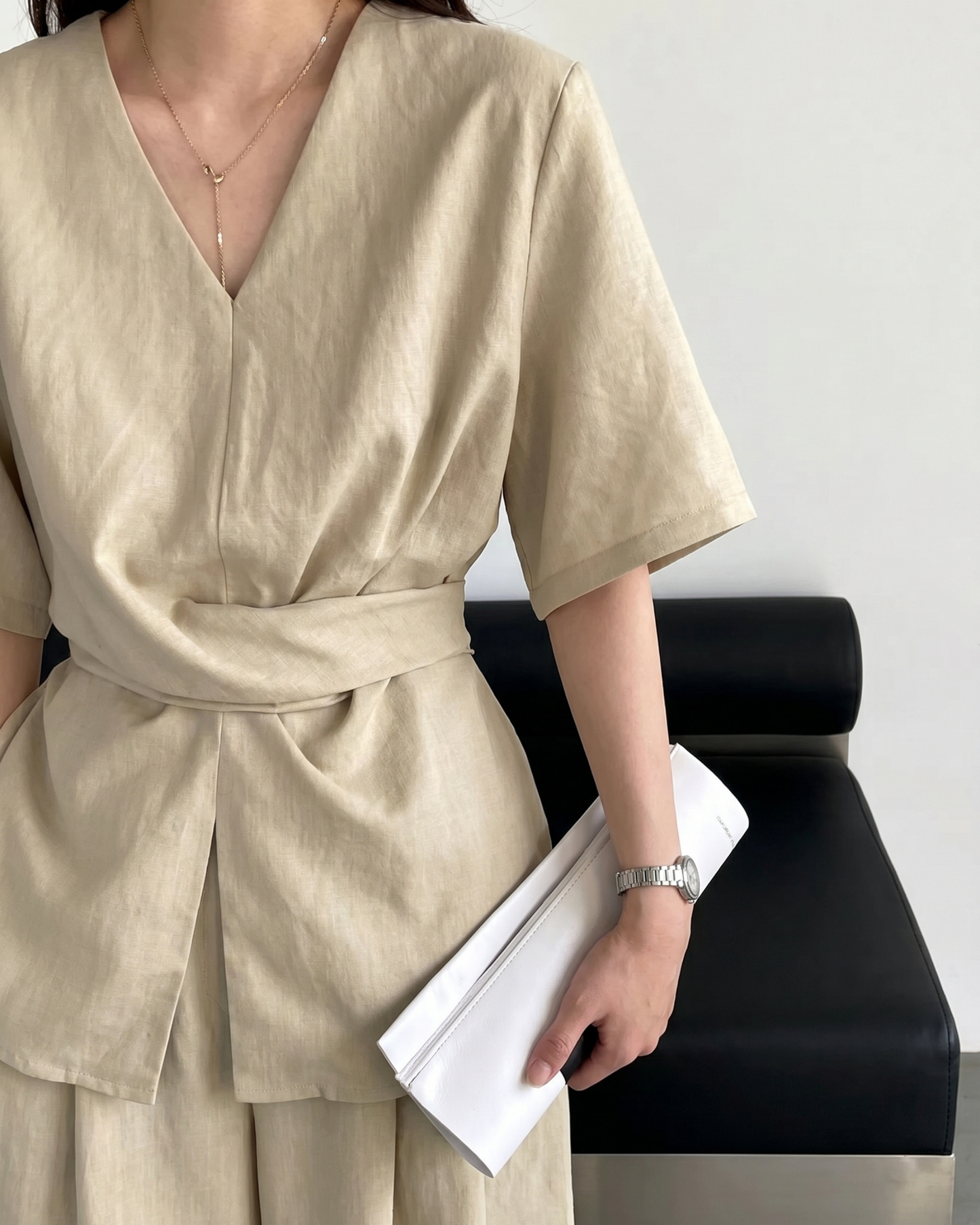 Women's Blouse and Wide-Leg Pants Set