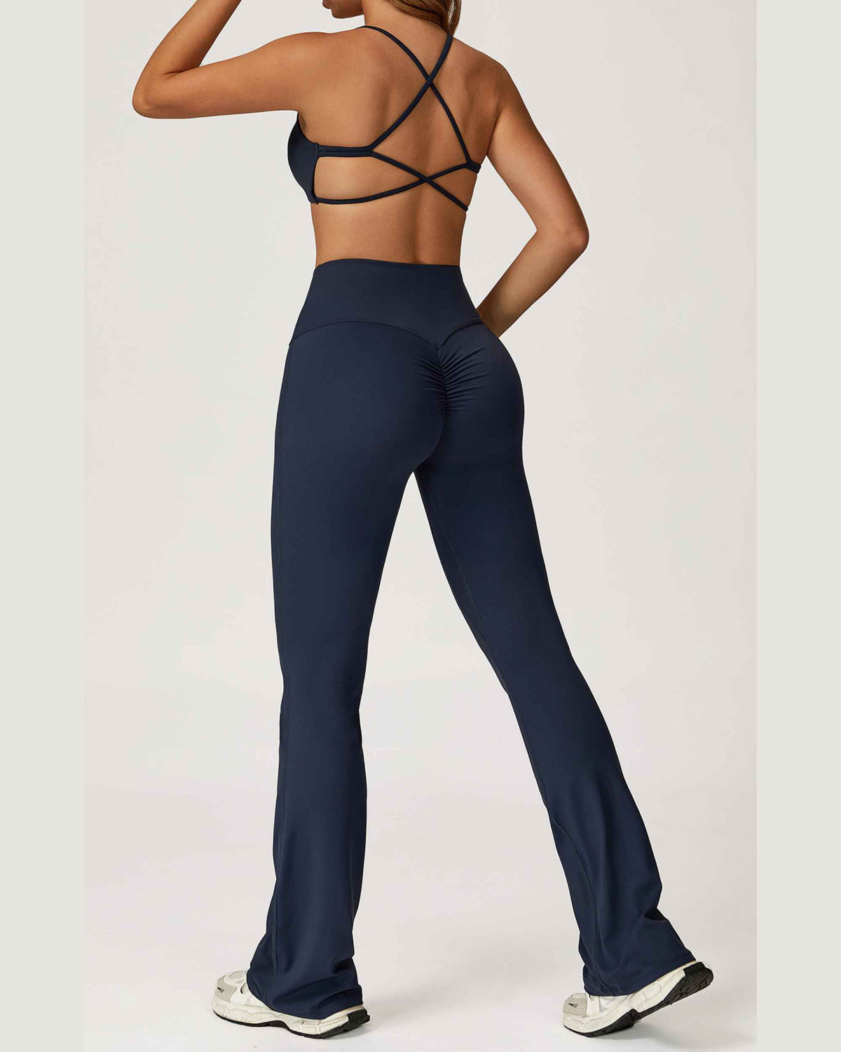 Bra + bell bottoms cobalt blue