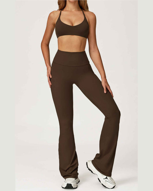 Bra + bell bottoms coffee