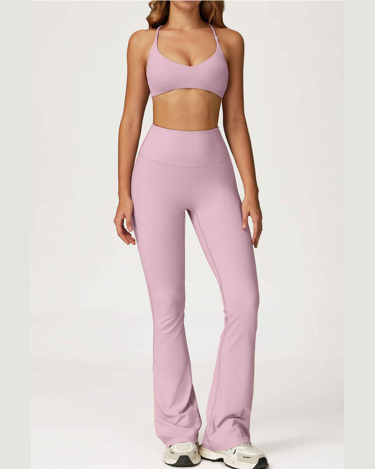 Bra + bell bottoms rose purple