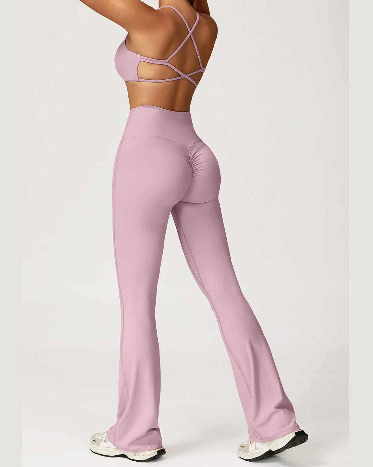 Bra + bell bottoms rose purple