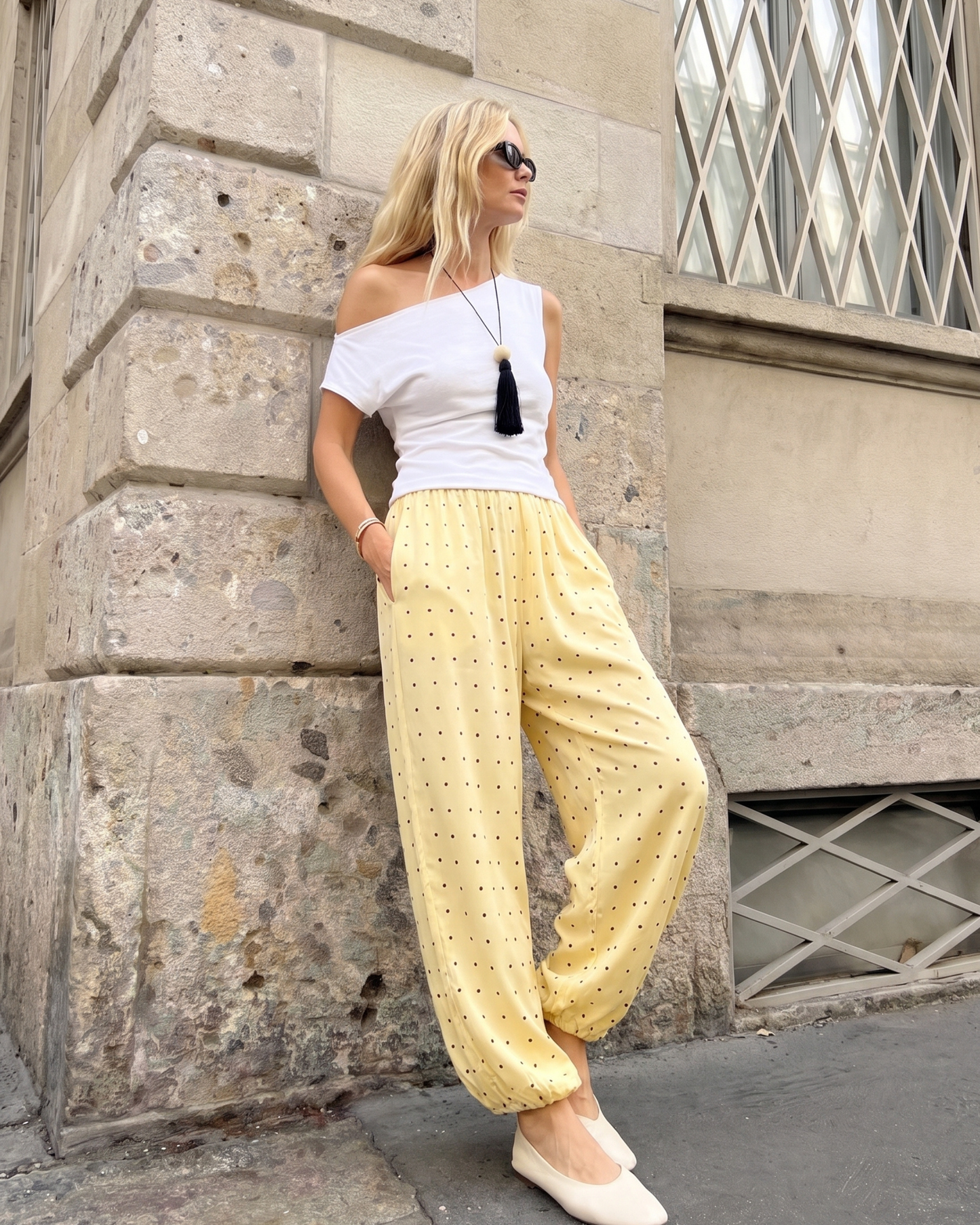 Polka Dot Harem Pants