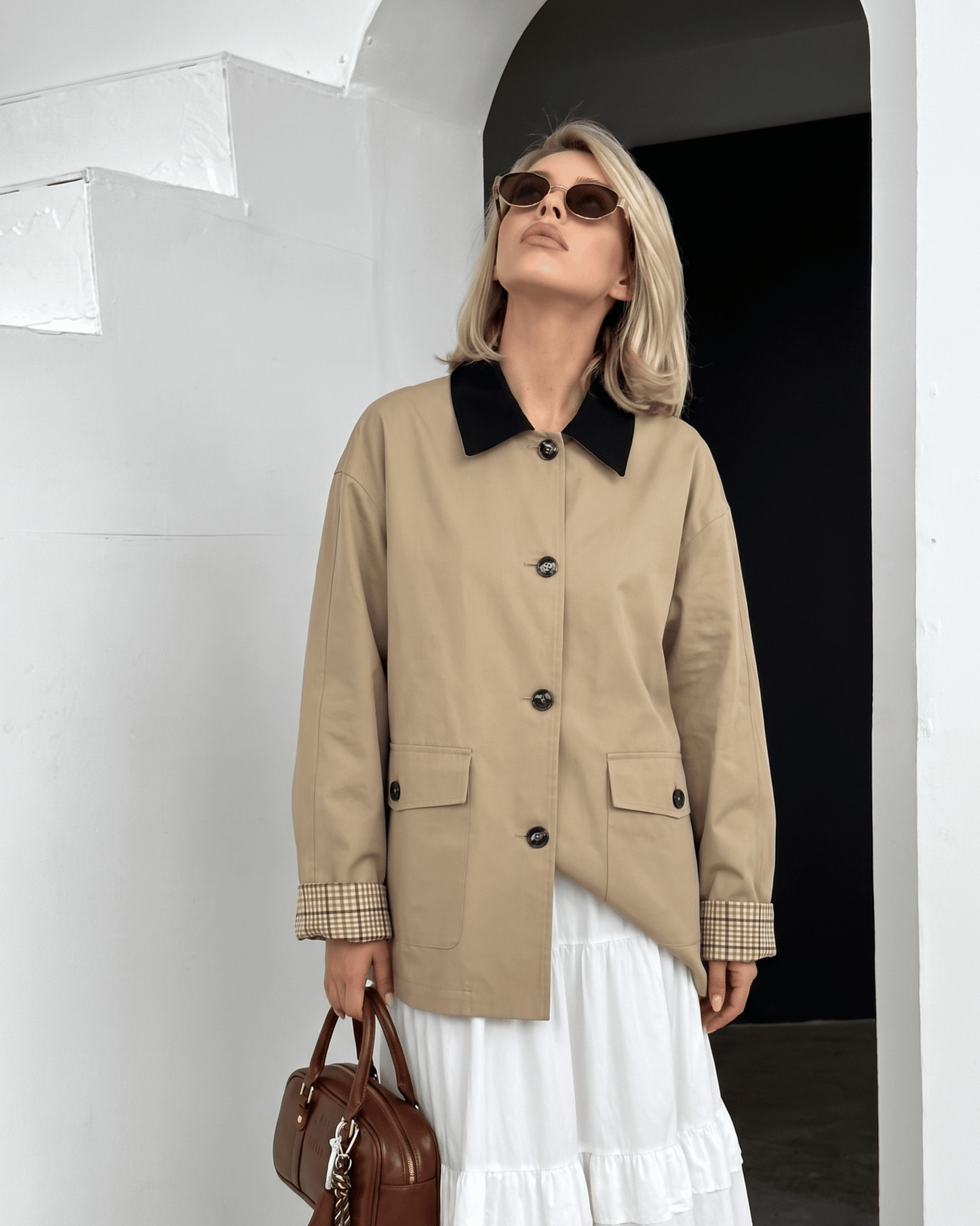 Short trench coat