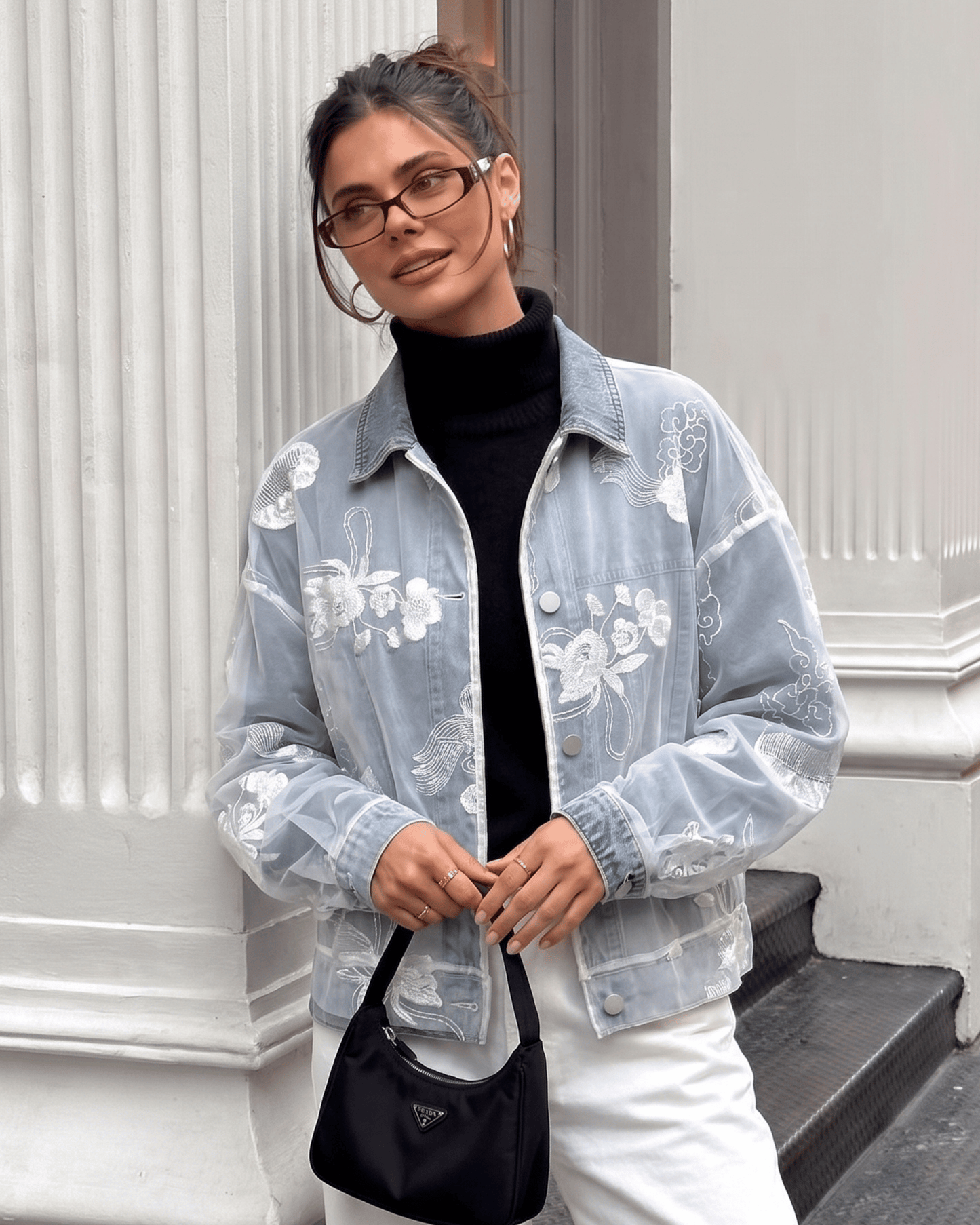 Stitched Denim Jacket