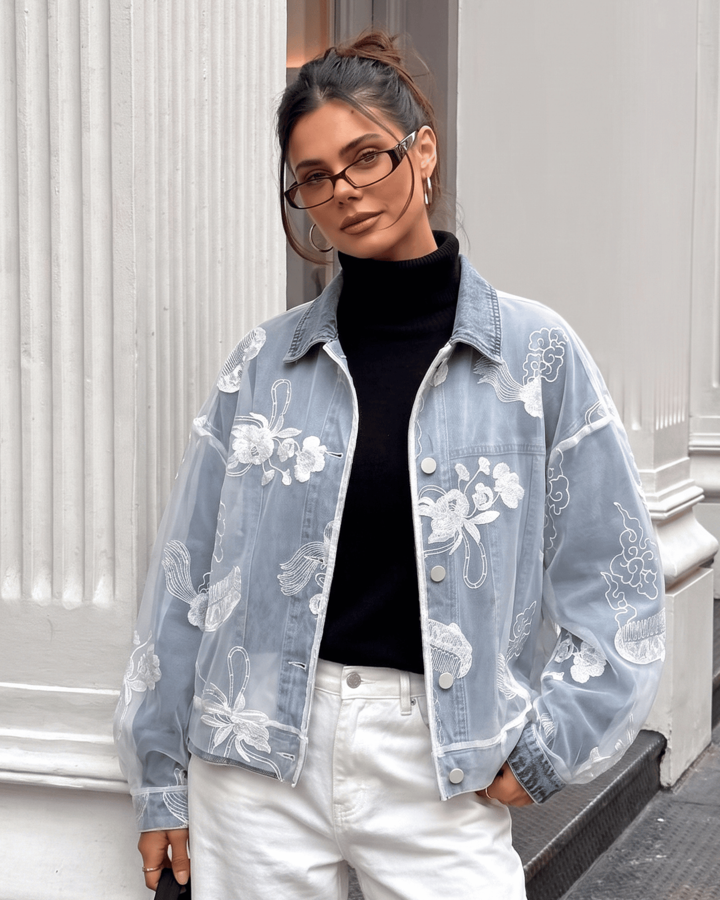 Stitched Denim Jacket