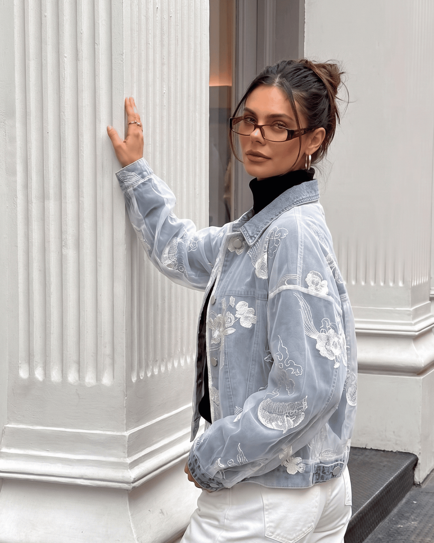 Stitched Denim Jacket