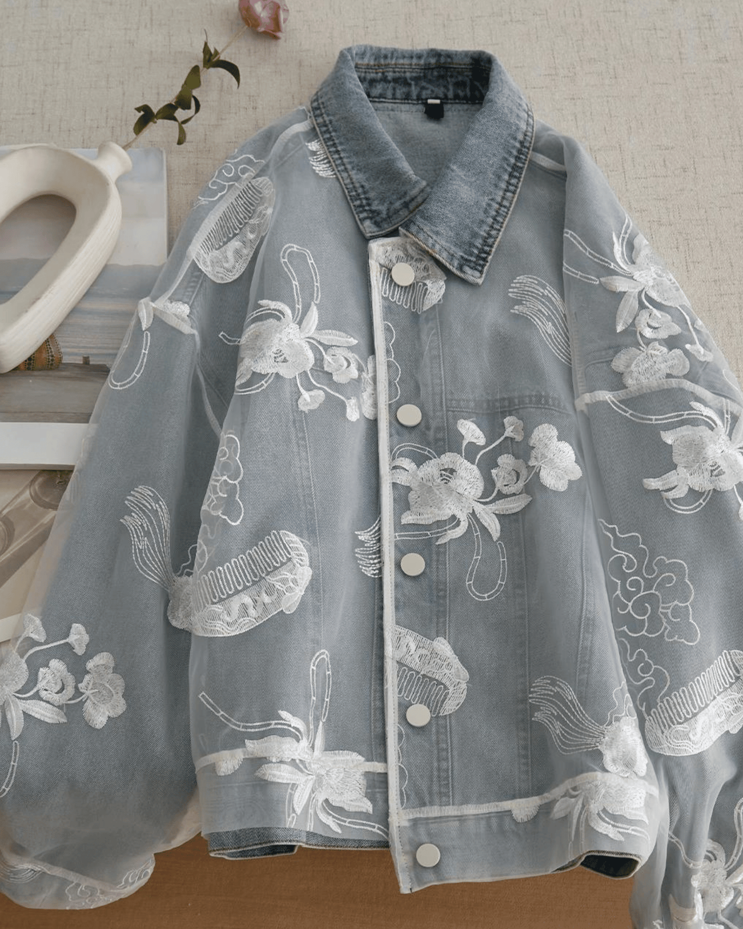 Stitched Denim Jacket