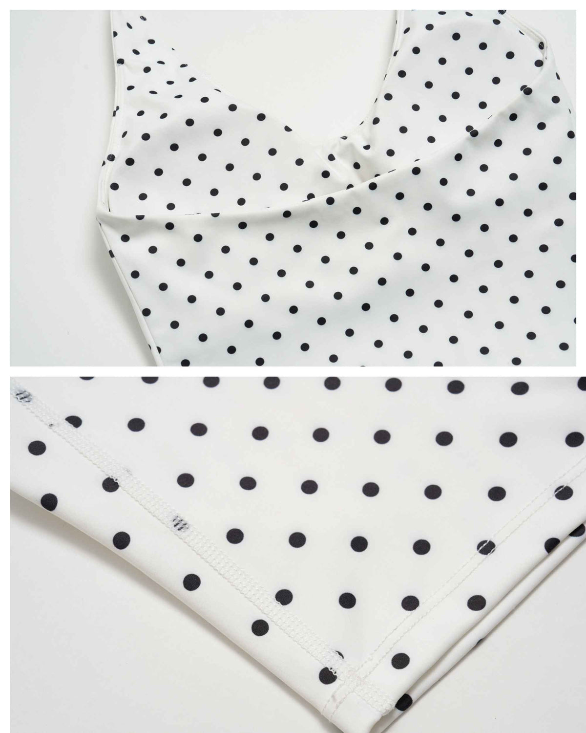 White Black Polka Dot