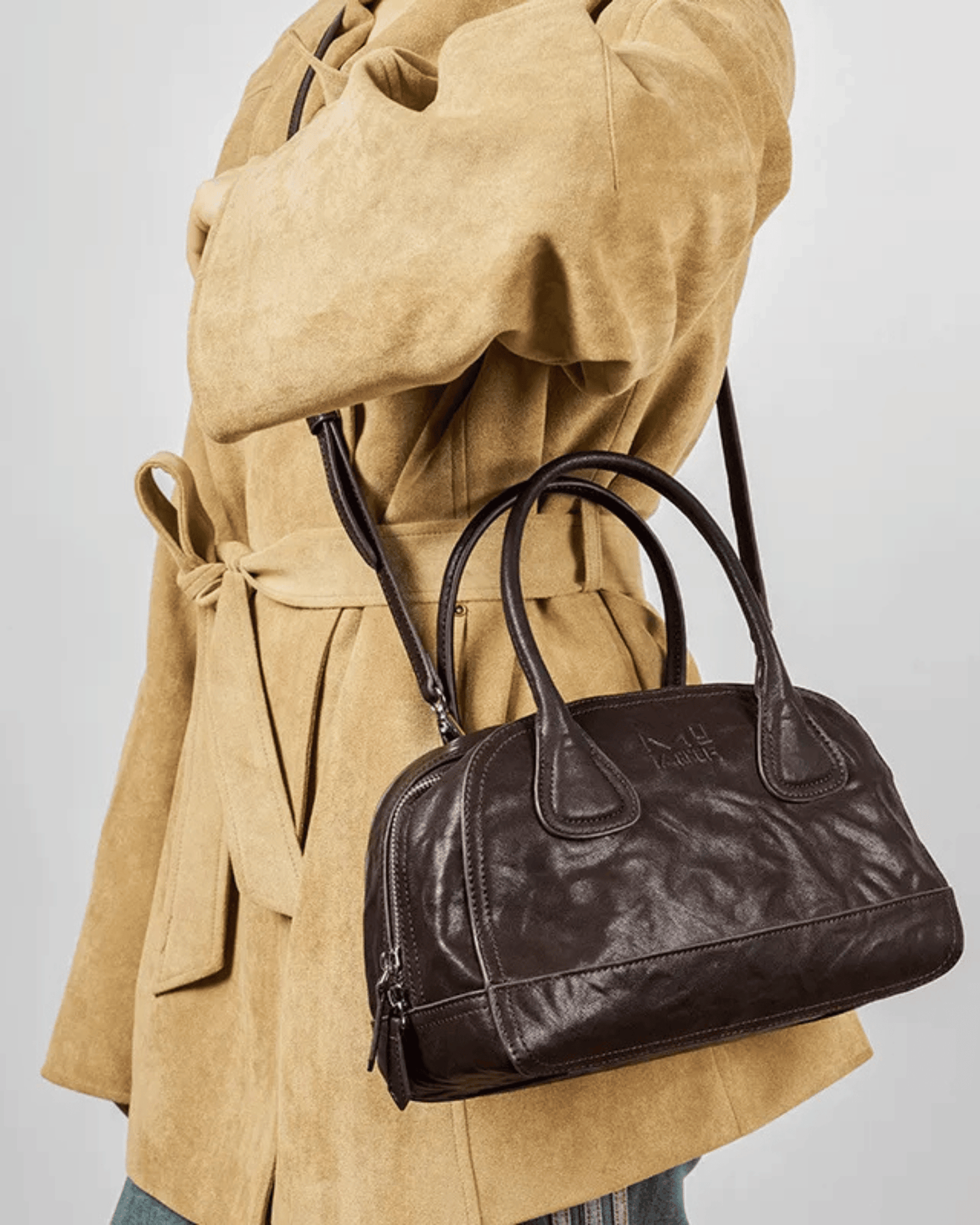 Genuine Leather Crossbody Shoulder Bag