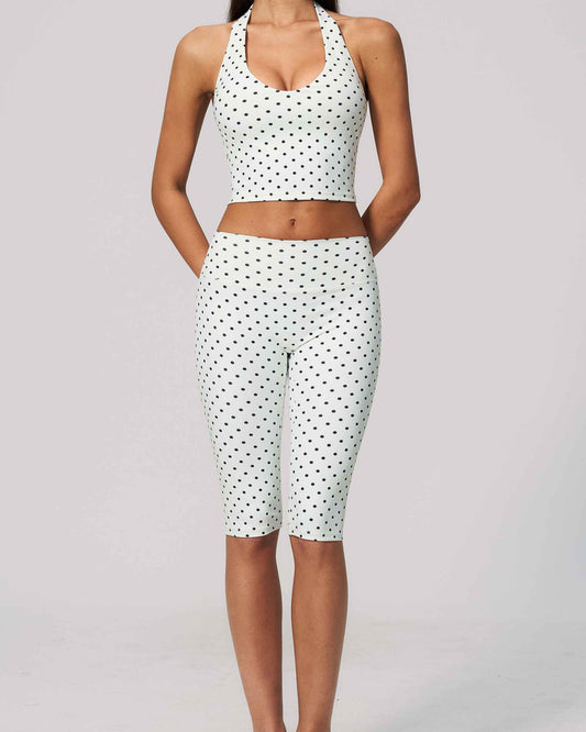 White Black Polka Dot