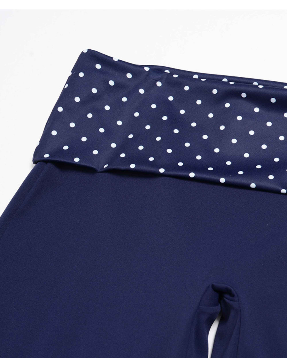 Navy Blue White Polka Dot